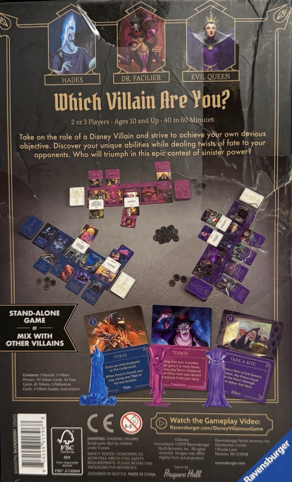 Ravensburger Disney Villainous: Wicked to The Core Board Game New 2019