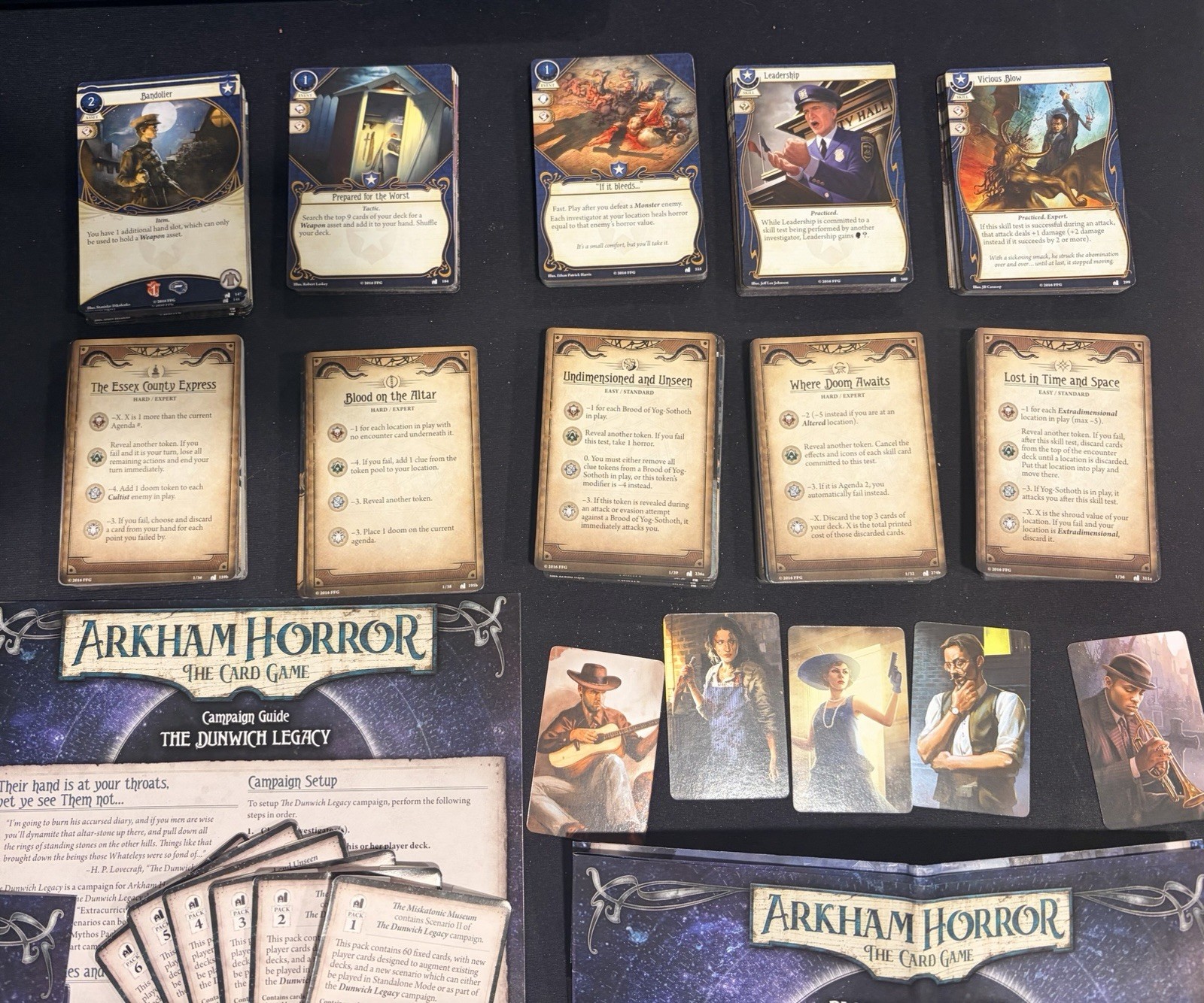 ~Arkham Horror LCG-Dunwich Legacy-Investigator & Campaign expansions-complete!~