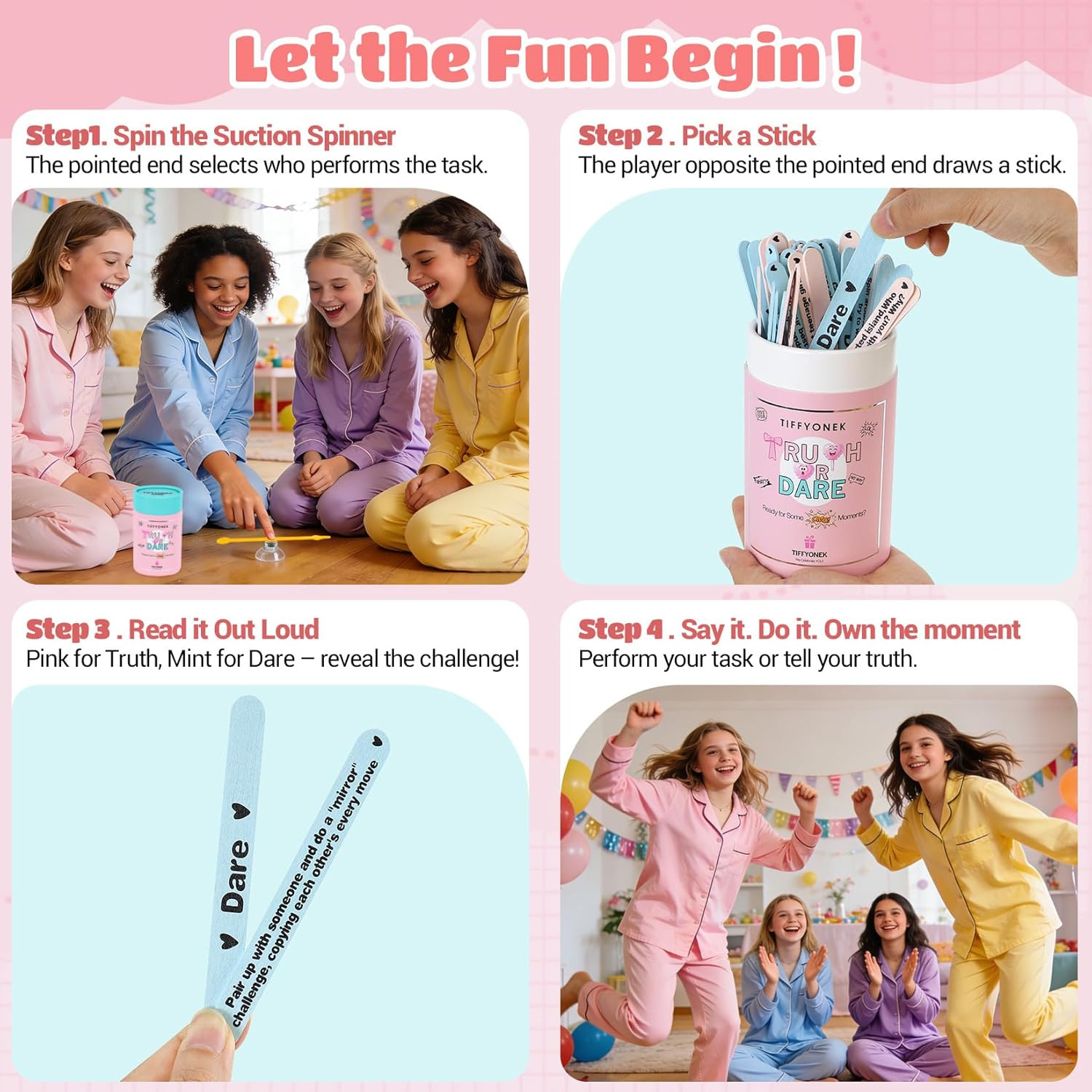 Slumber Party Games for Girls Ages 8-12 10-14 – Fun Sleepover Activities & Board