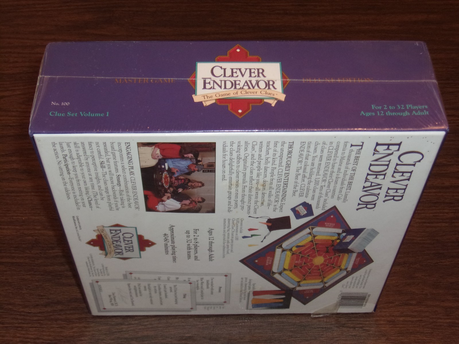 NIB 1989 Clever Endeavor The Game of Clever Clues Deluxe Edition Master Game