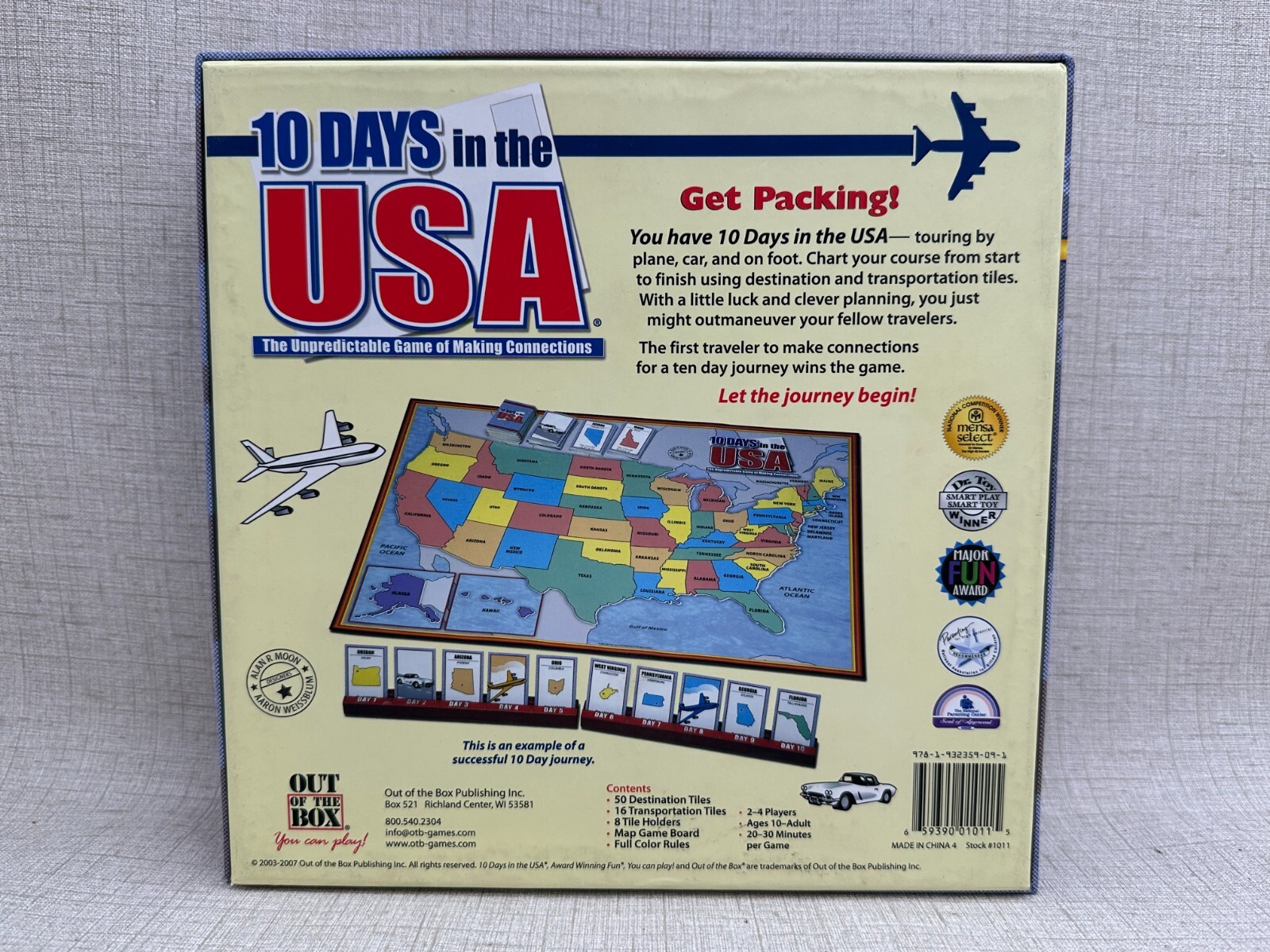 10 Days in the USA – Out of the Box – Excellent Condition 100% Complete 2007