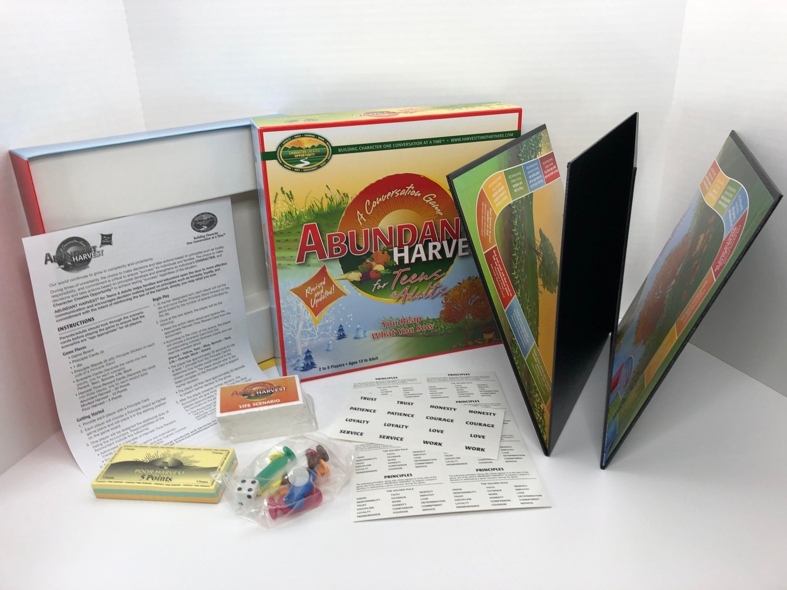 Abundant Harvest Conversation Game for Teens and Adults Loyalty Trust Courage