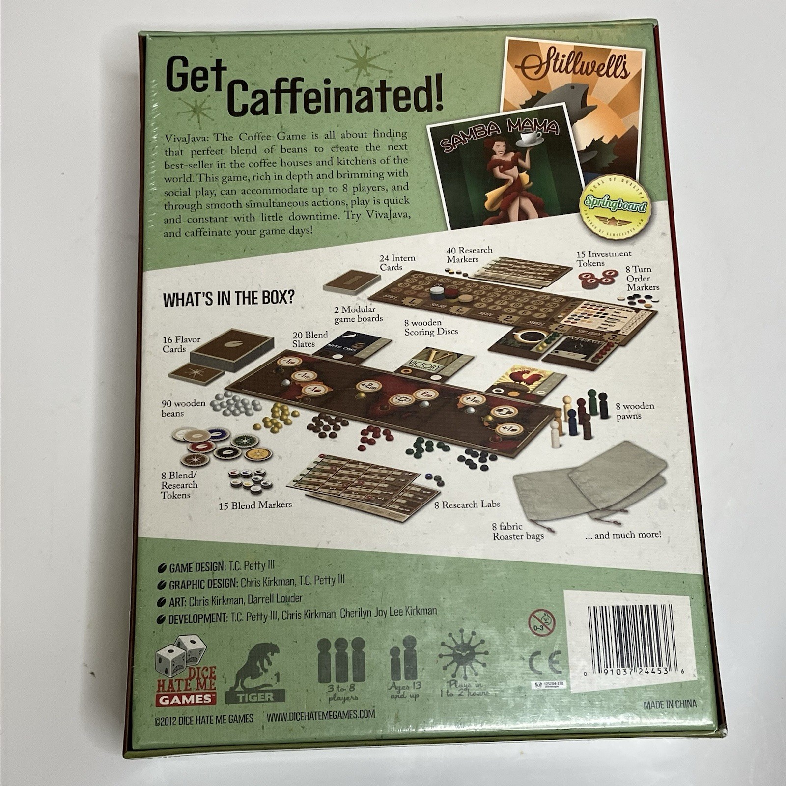 Viva Java Board Game The Coffee Game 2012 Dice Hate Me Games New Sealed