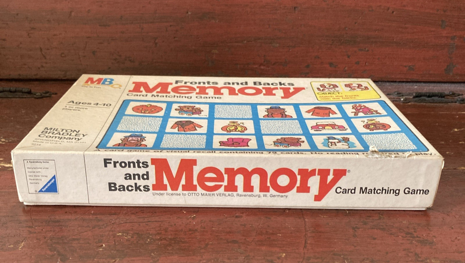 Vintage 1980 Memory Matching Card Game FRONTS And BACKS Complete All 72 Cards