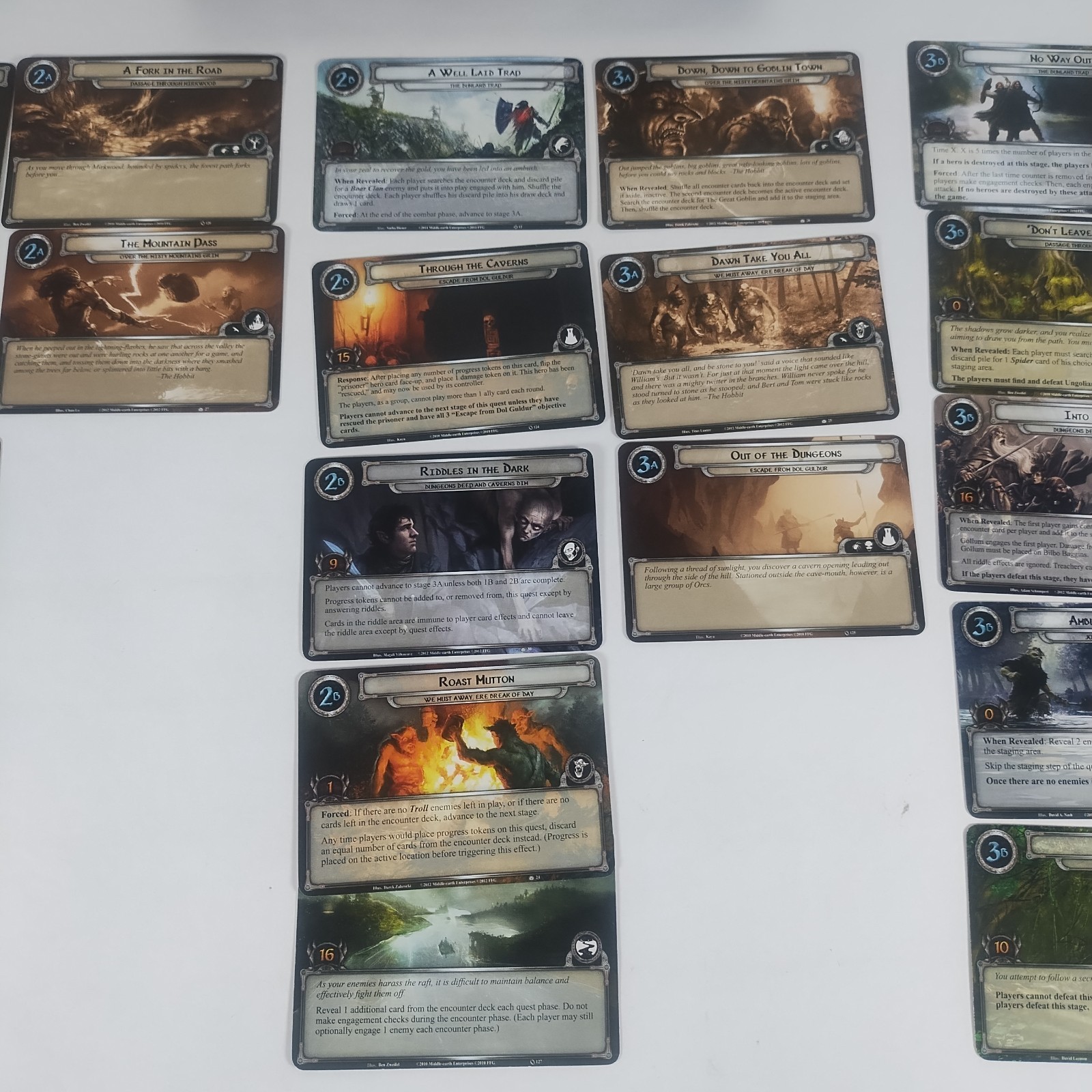 Lord of Rings The Card Game LCG The Hobbit Over Hill and Under Hill – Parts Box