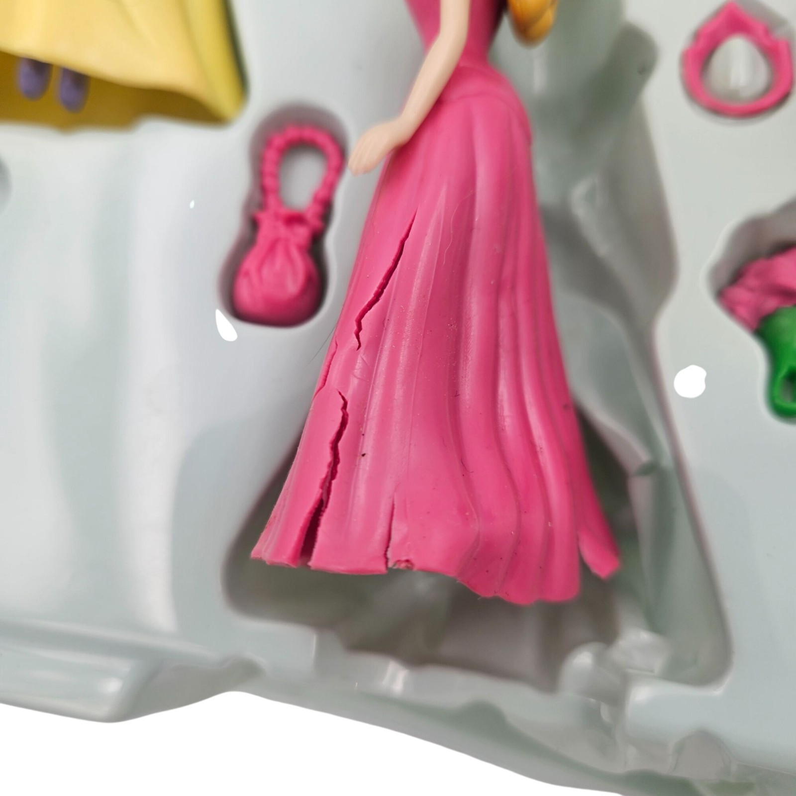Disney Princess Gowns & Crowns Board Game By MB Milton Missing Dice & Stands
