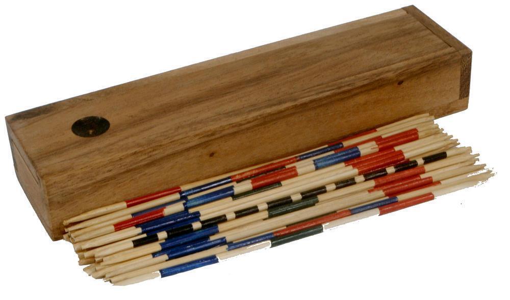 Fair Trade Thai Thailand Wooden Rainwood Mikado Set in Wooden Box 20x5x3cm