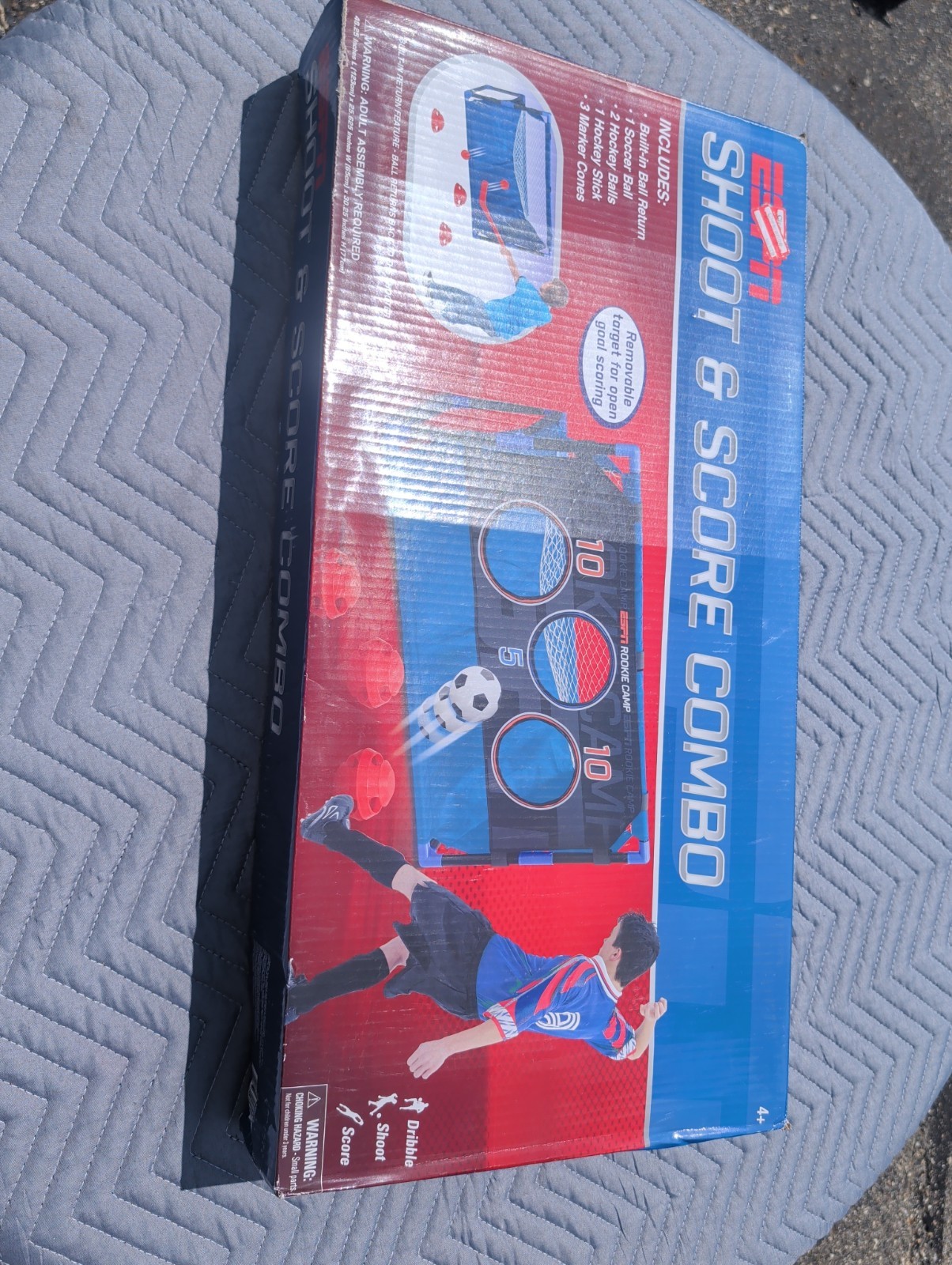 ESPN Rookie Camp Shoot & Score Combo game set, designed for indoor or outdoor…