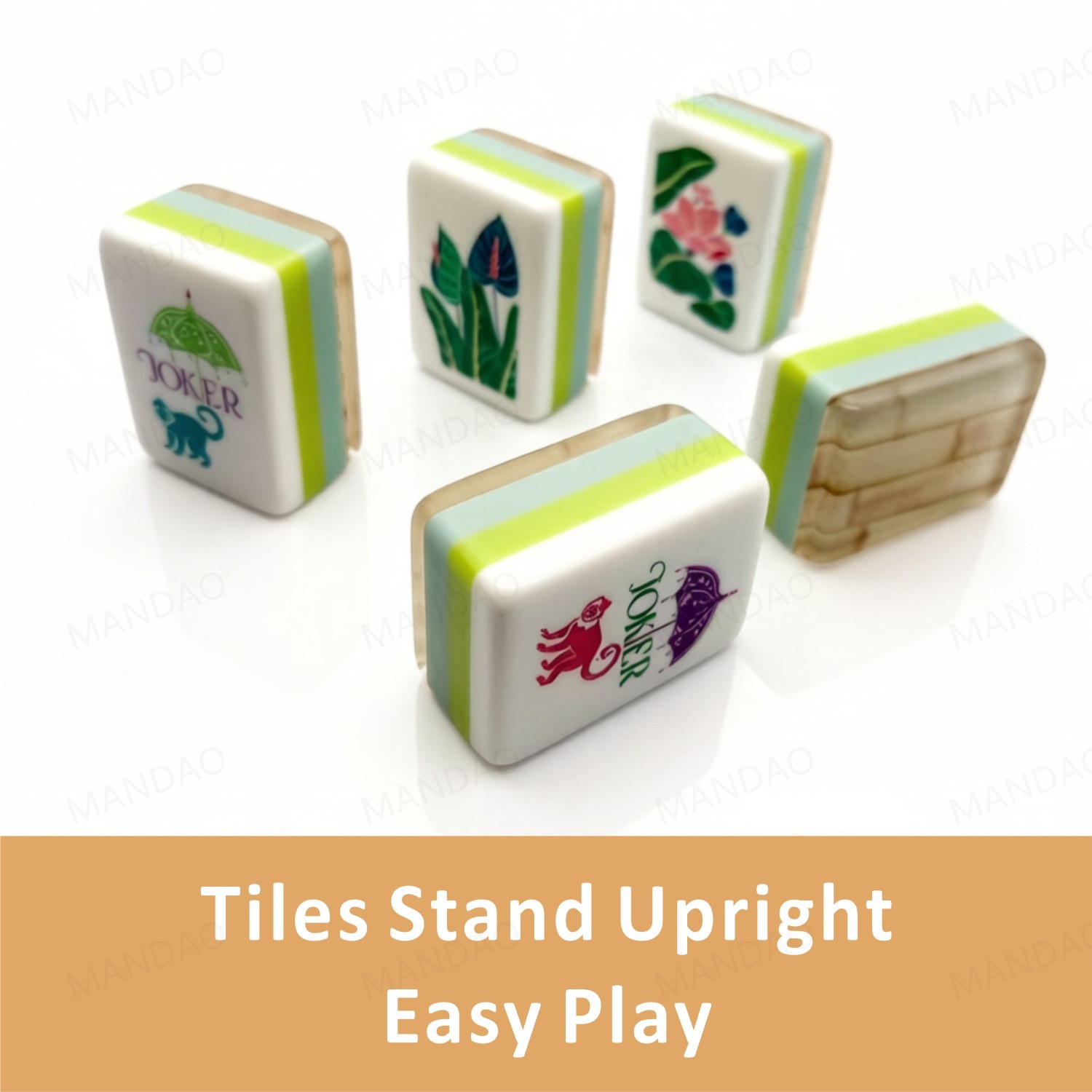 American Mahjong Game Set, 160 Tile Bamboo Pattern Mahjong Tiles Fast Shipping
