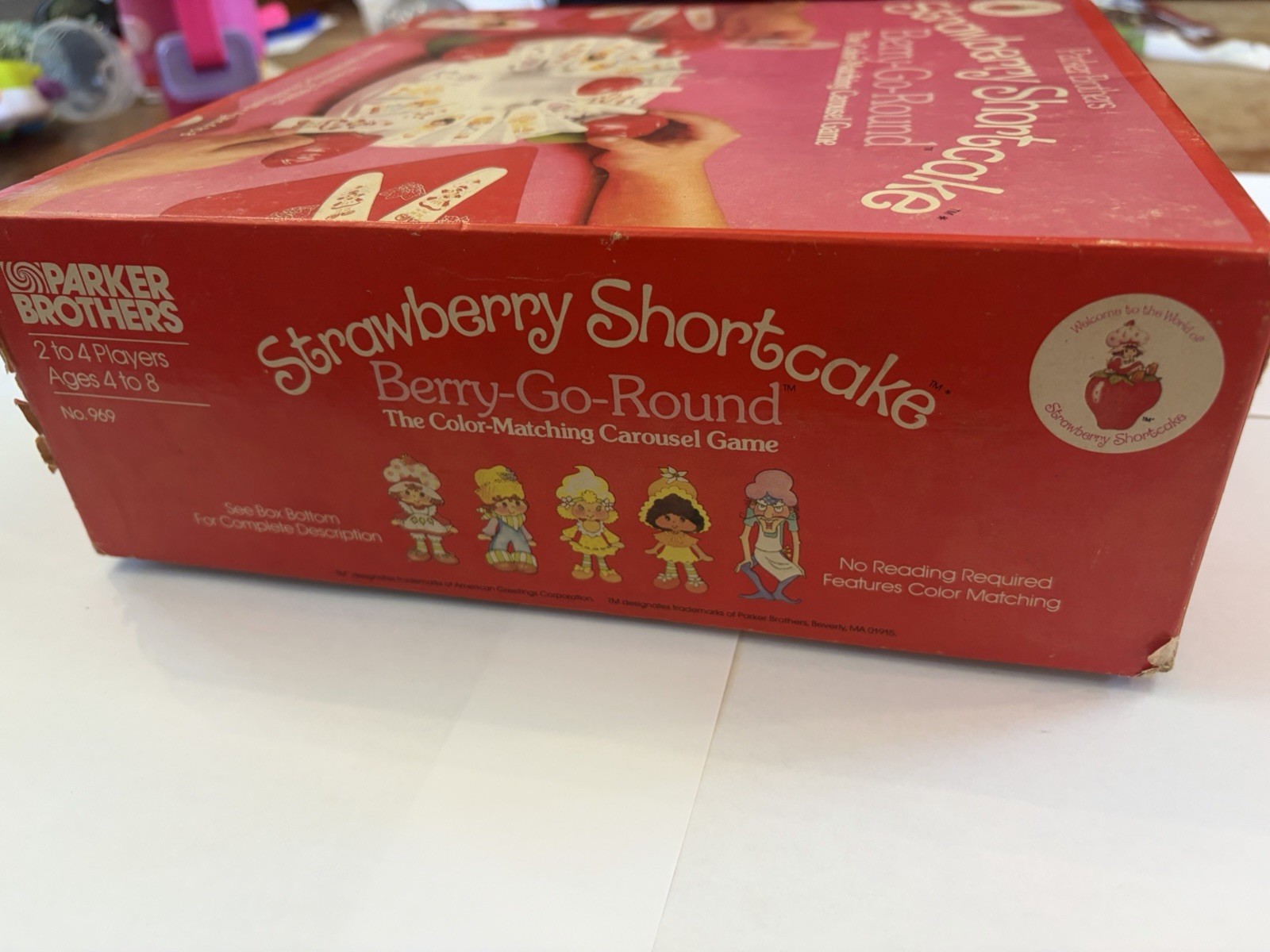 VTG 1981 Strawberry Shortcake Berry-Go-Round Board Game Parker Bros Complete Box