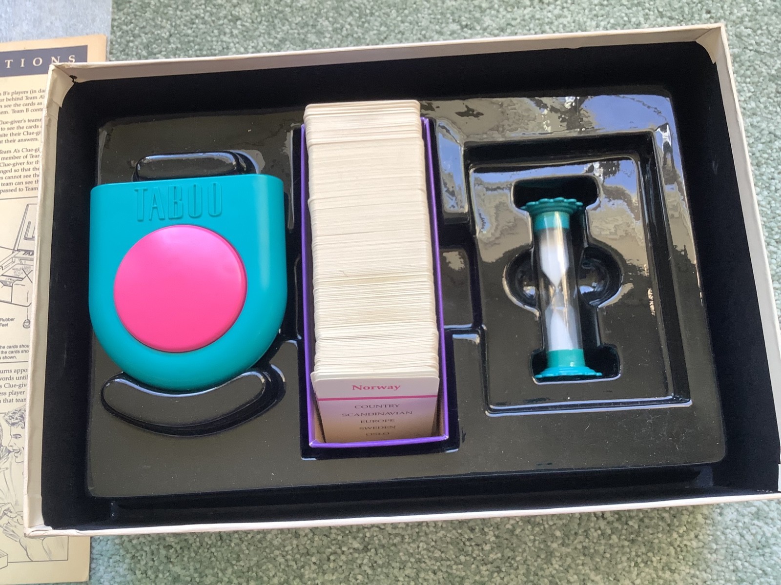 Vintage 1989 Taboo Board Game Complete Milton Bradley Party Game