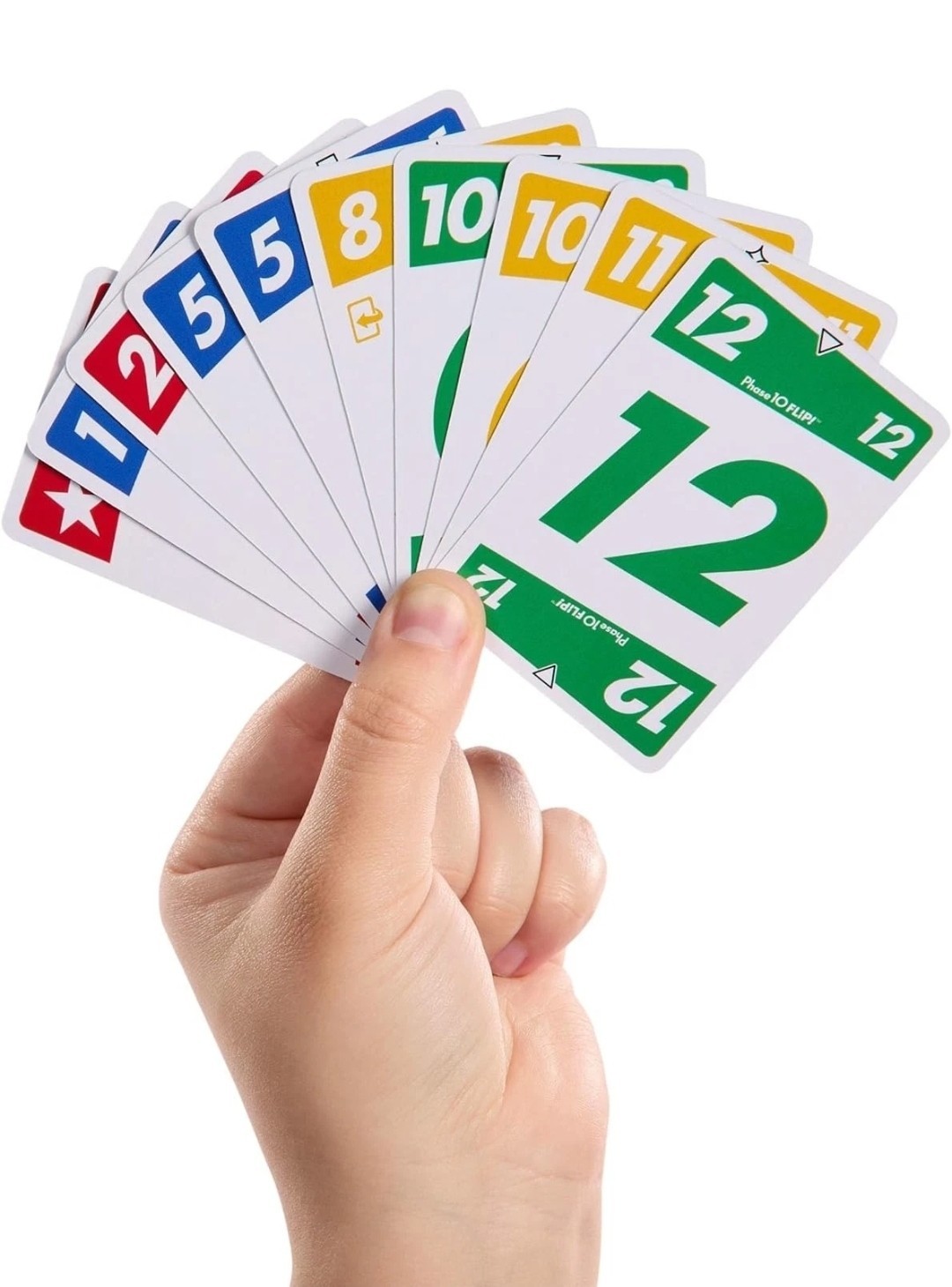 Mattel Games Phase 10 Flip Card Game, Family Card Game with Double-sided Cards,