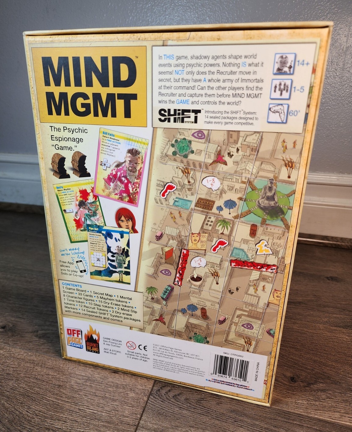 MIND MGMT The Psychic Espionage Board Game, Off The Page Games