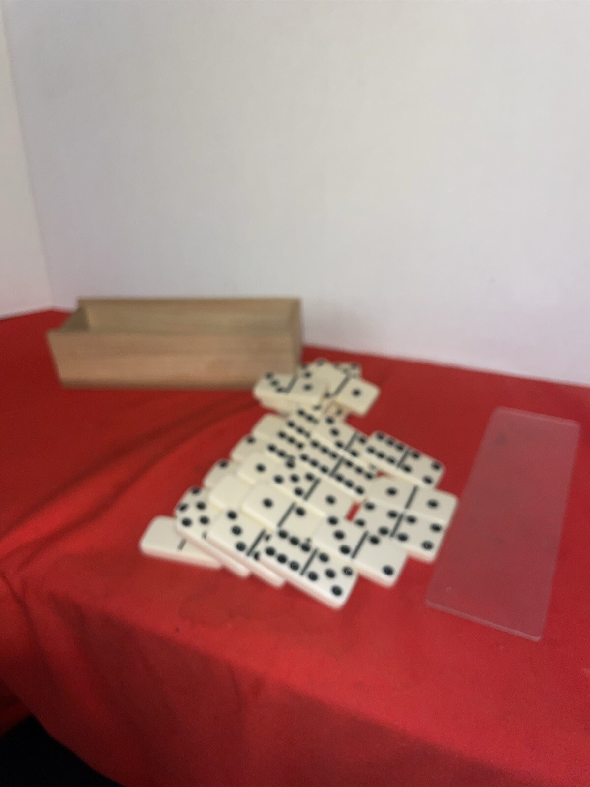 Dominoes Double 6 Six Professional Size Ivory Color Tile