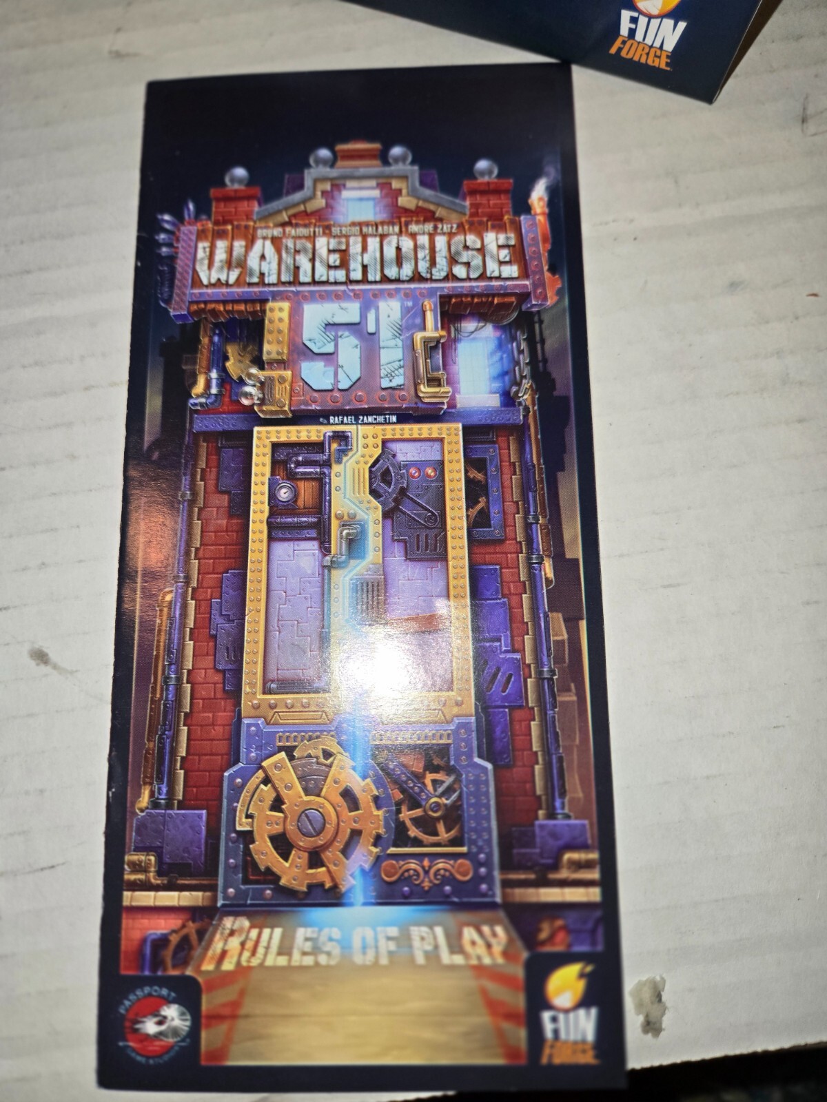 Warehouse 51 Card Game Fun Forge Passport Game Studios 2015 complete