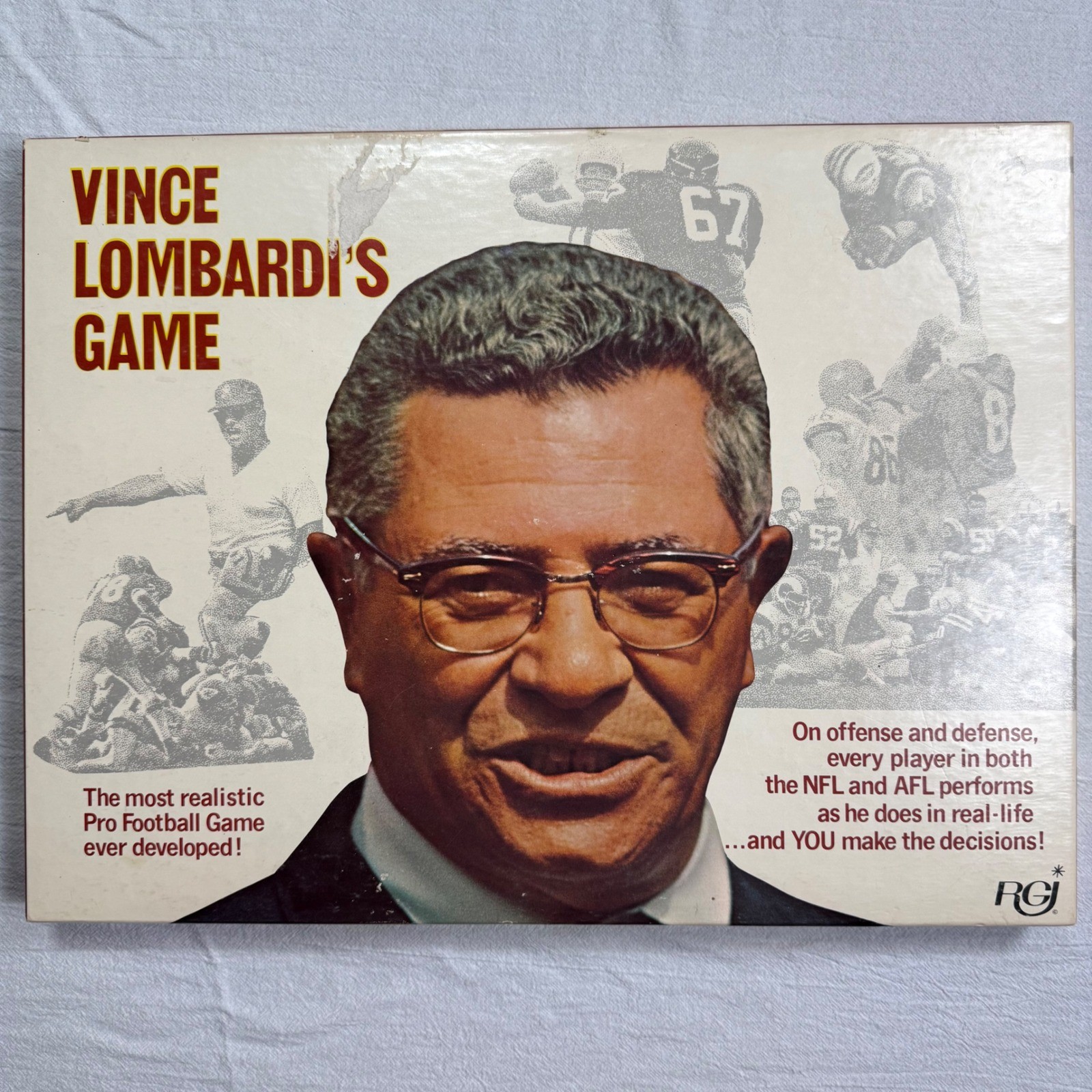 1970 Vince Lombardi’s Game NFL AFL Football Board Game Research Games Vintage