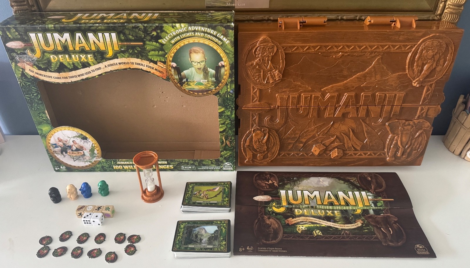 Jumanji DELUXE Electronic Board Game Lights & Sounds Spin Master 100% COMPLETE!