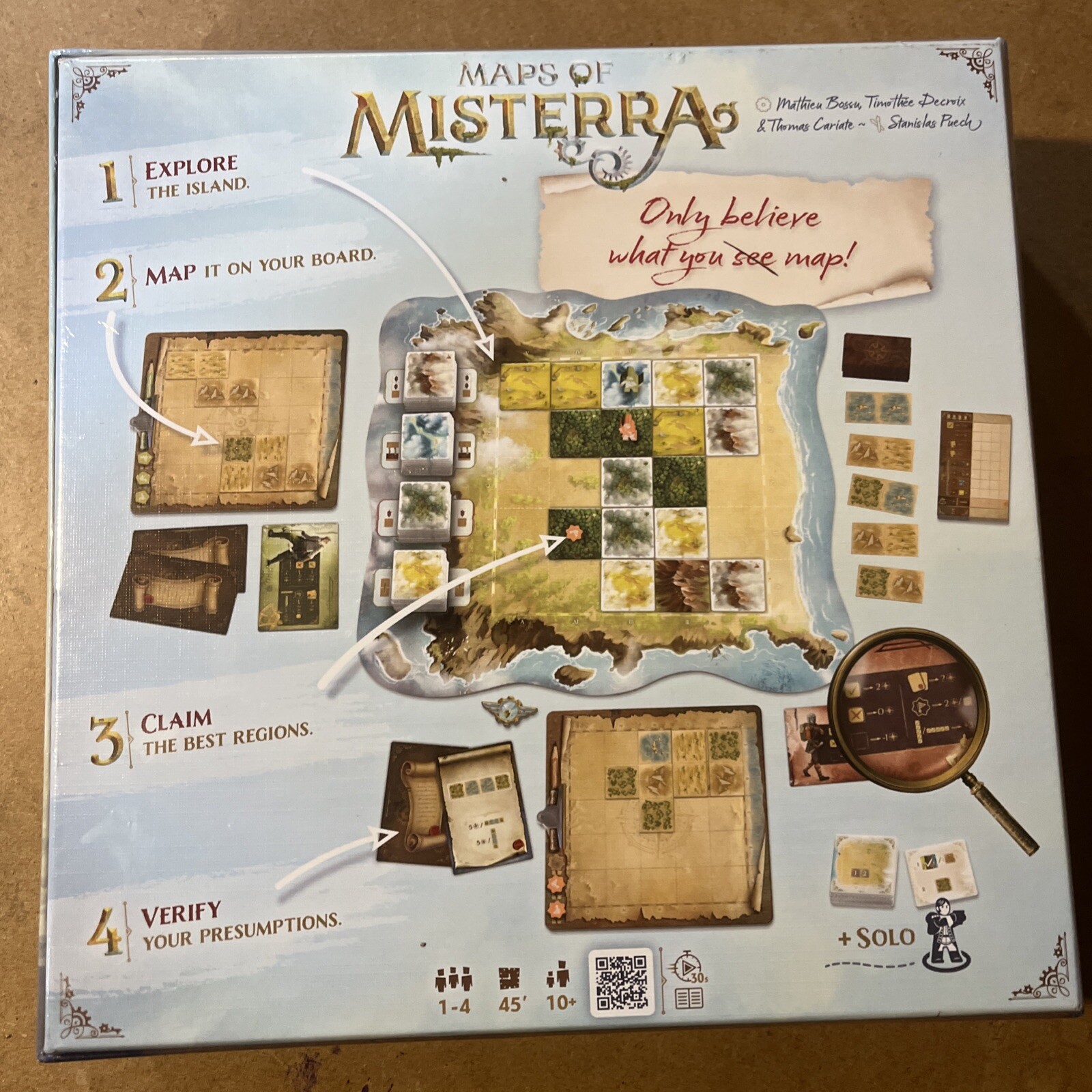 Maps of Misterra Board Game New Sealed – 1 To 4 Players