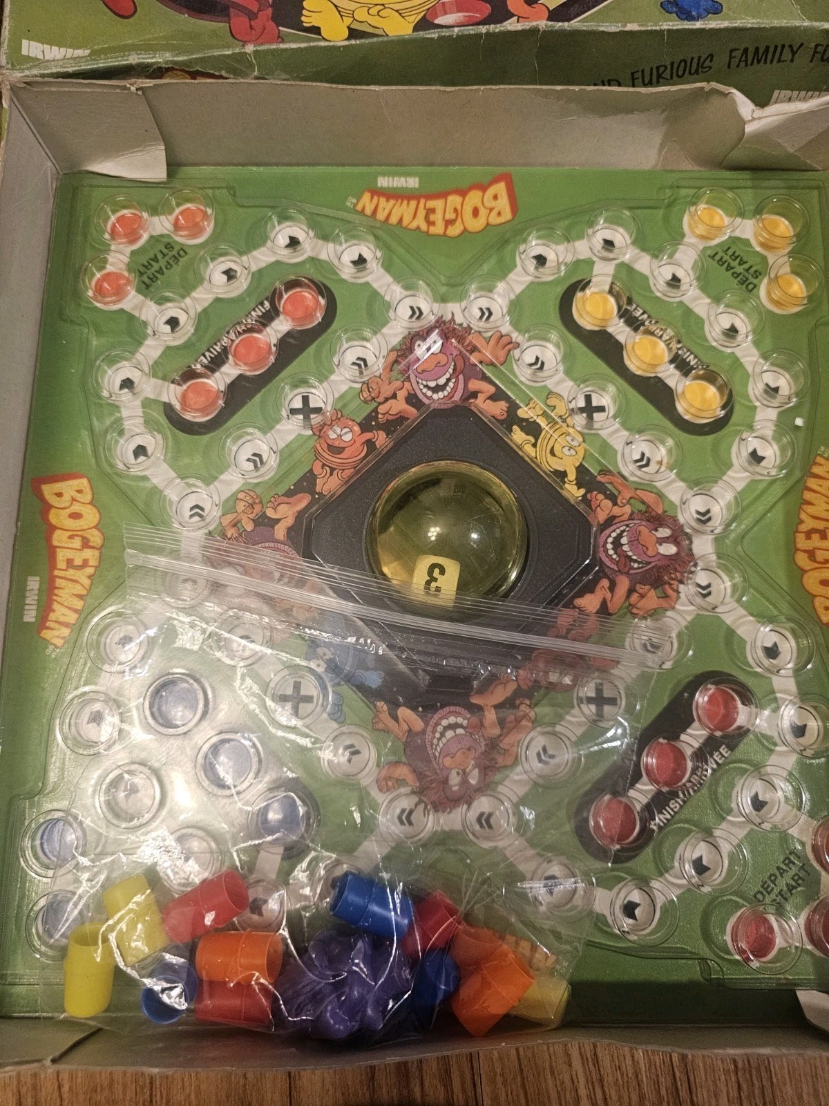 Vintage Bogeyman Board Game Irwin Toy 100% Complete 2 to 4 Players