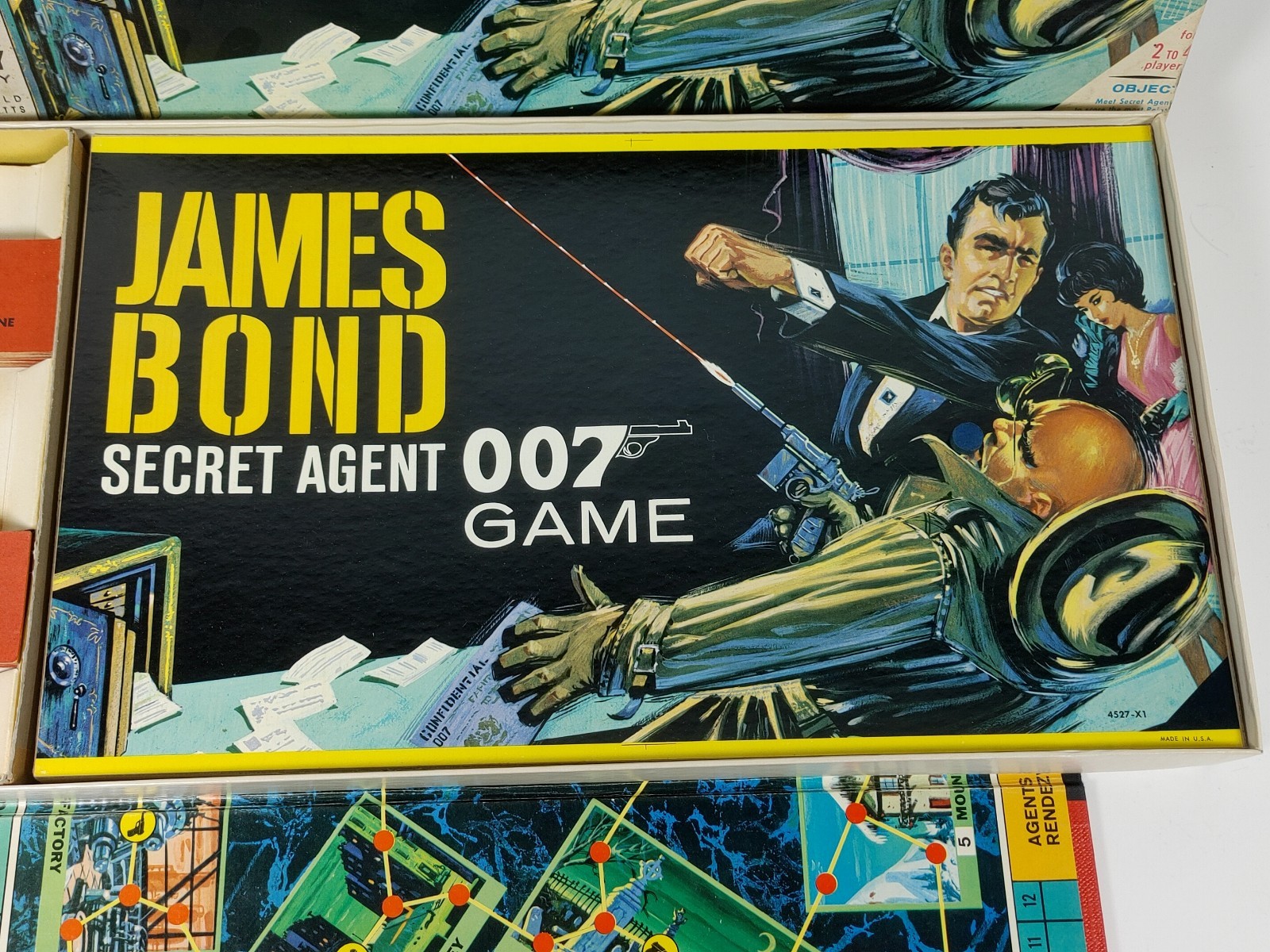 1964 James Bond Secret Agent 007 Board Game Complete Vintage Spy Milton Bradley