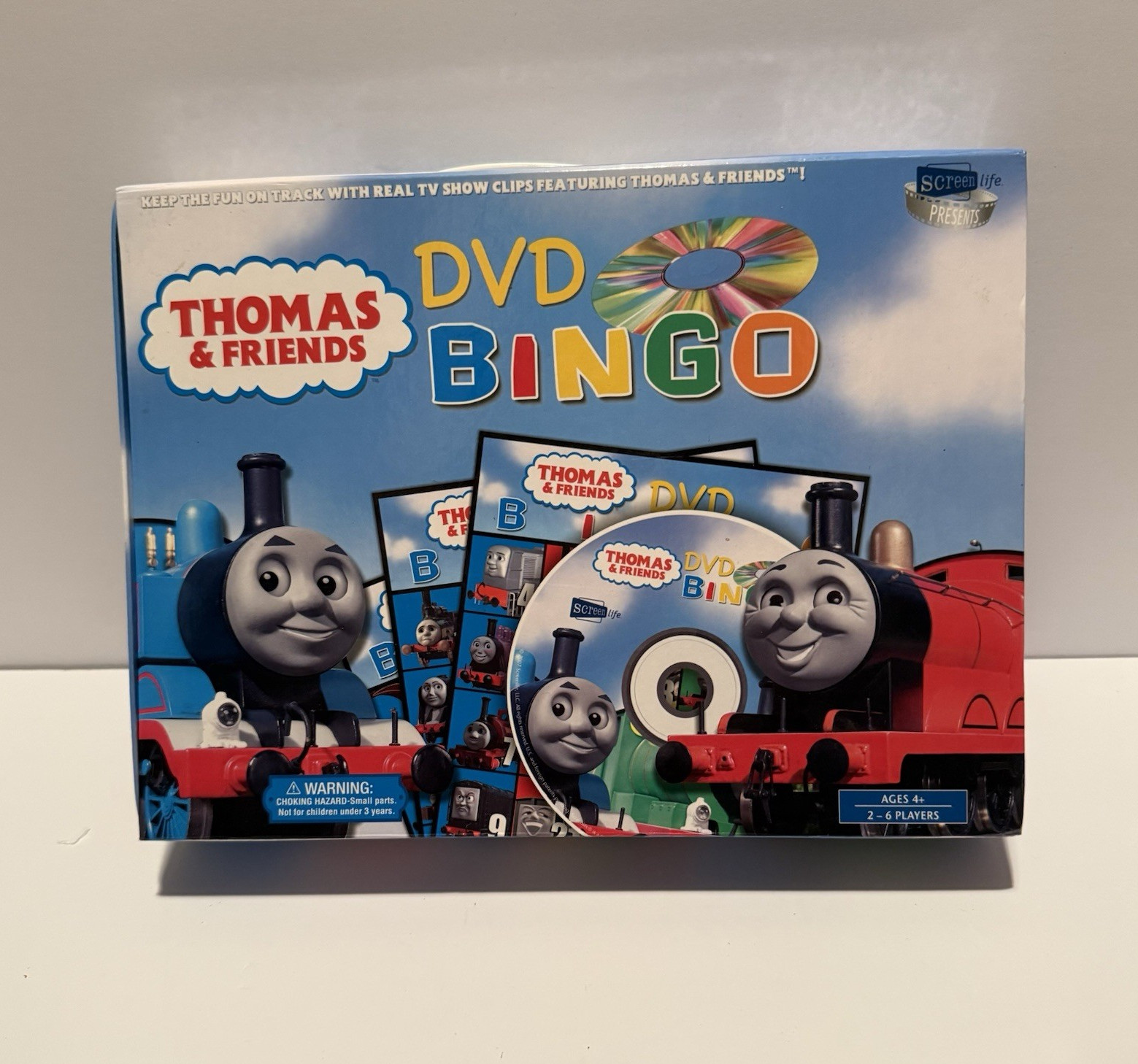 Screenlife Thomas & Friends DVD Bingo Complete Game 2-6 Players Ages 4+