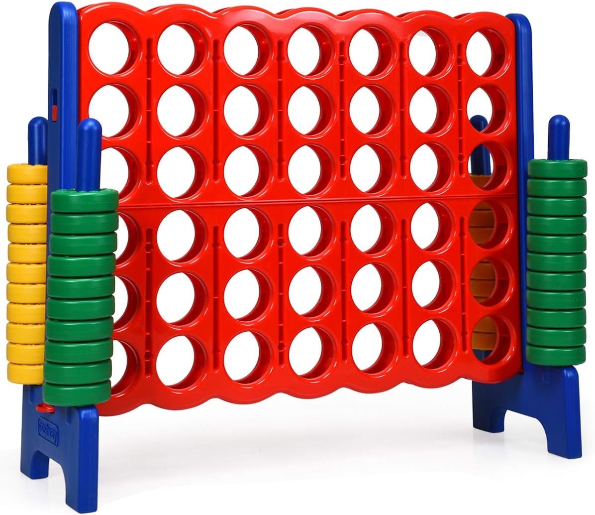 Jumbo 4-to-Score Giant Game Set,4 in A Row for Kids and Adults,3.5FT Game Set