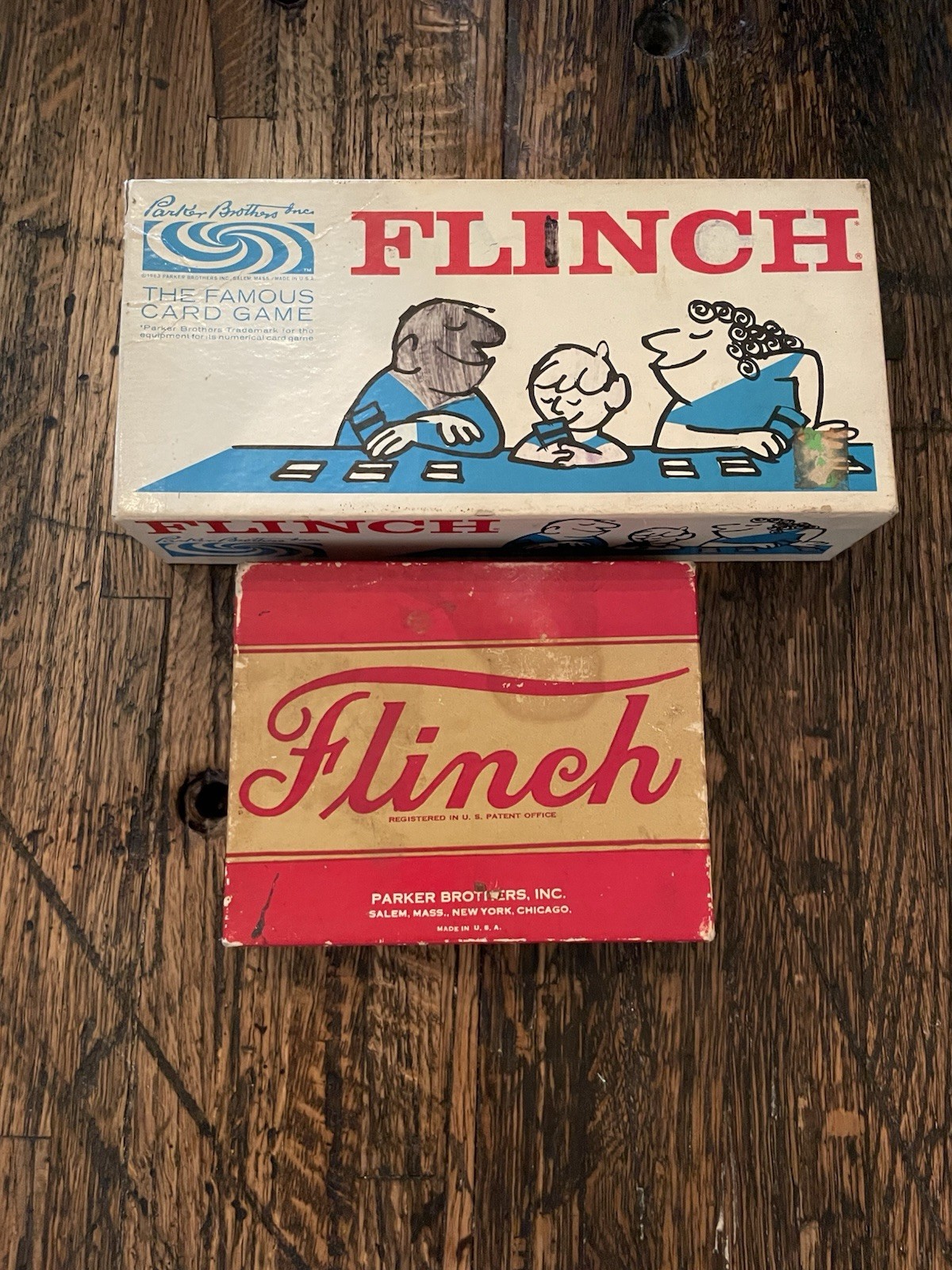 Vintage Games Lot Including Flinch, Password, Yahtzee, Rook, Canasta & Others