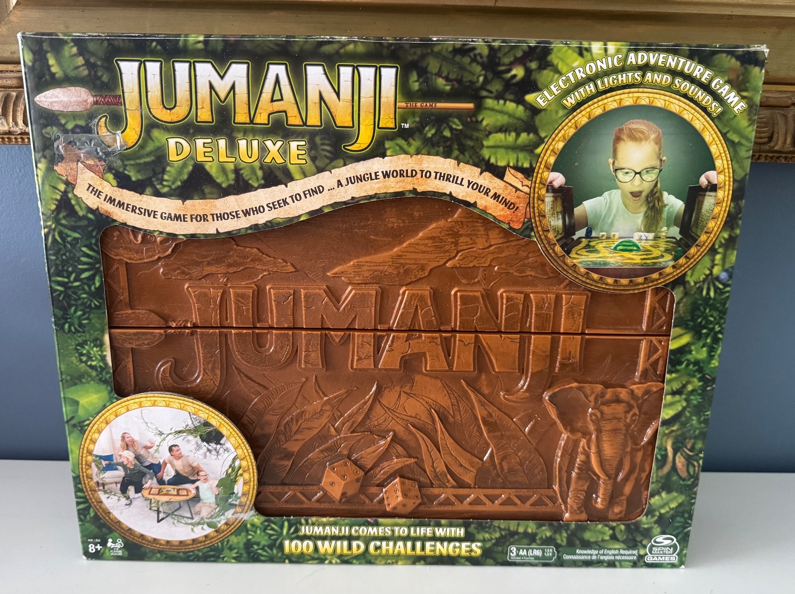 Jumanji DELUXE Electronic Board Game Lights & Sounds Spin Master 100% COMPLETE!