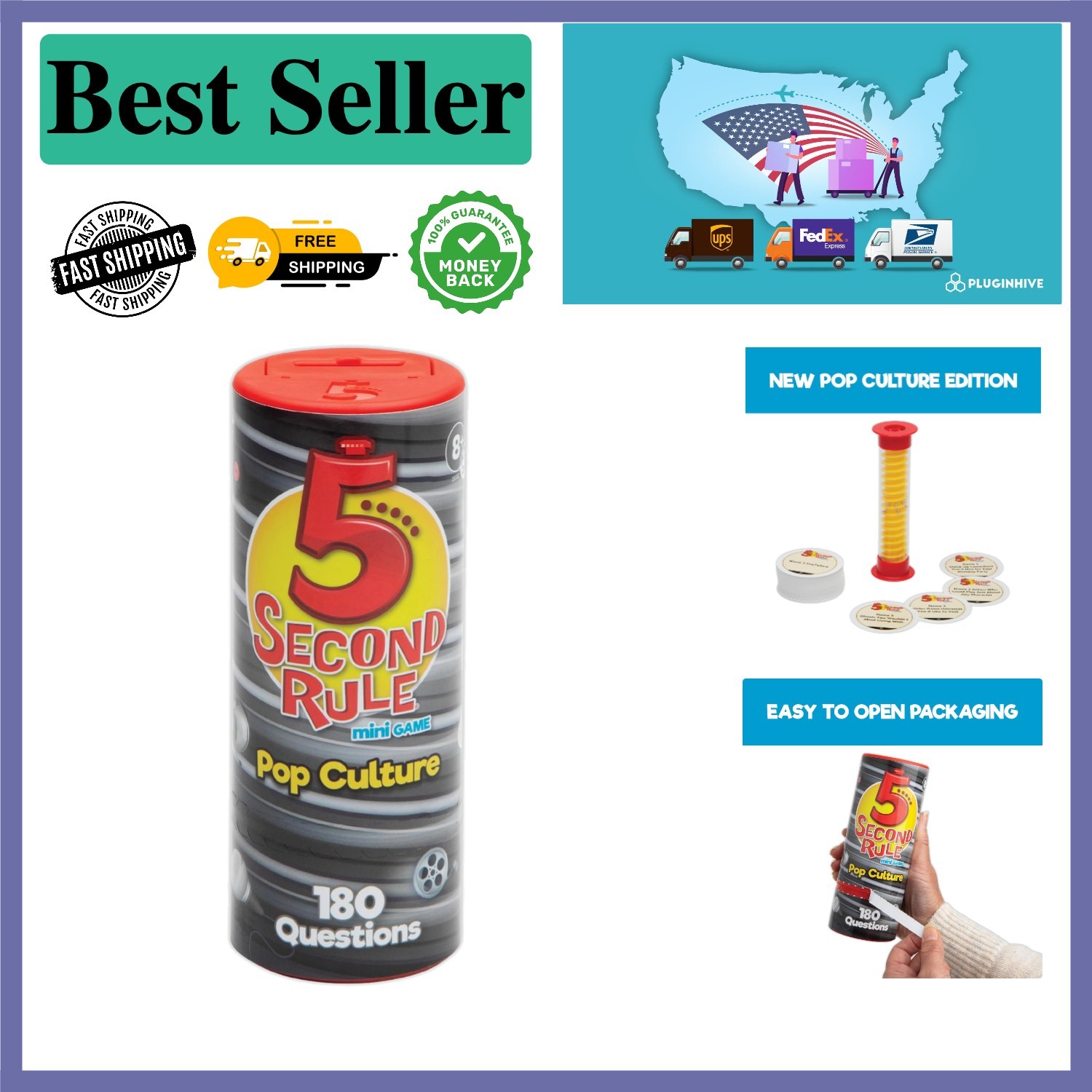 Fast-Paced Mini Tube Trivia Game for All Ages – Perfect for Parties & Sleepovers