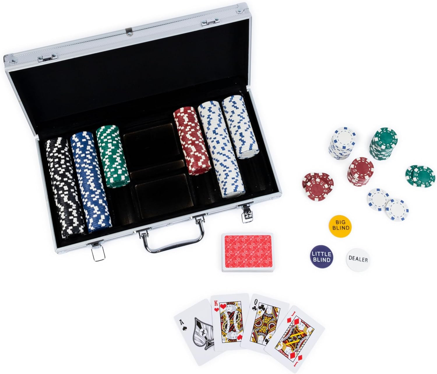 , Cardinal Classics, 300-Piece Poker Set with Aluminum Carryin