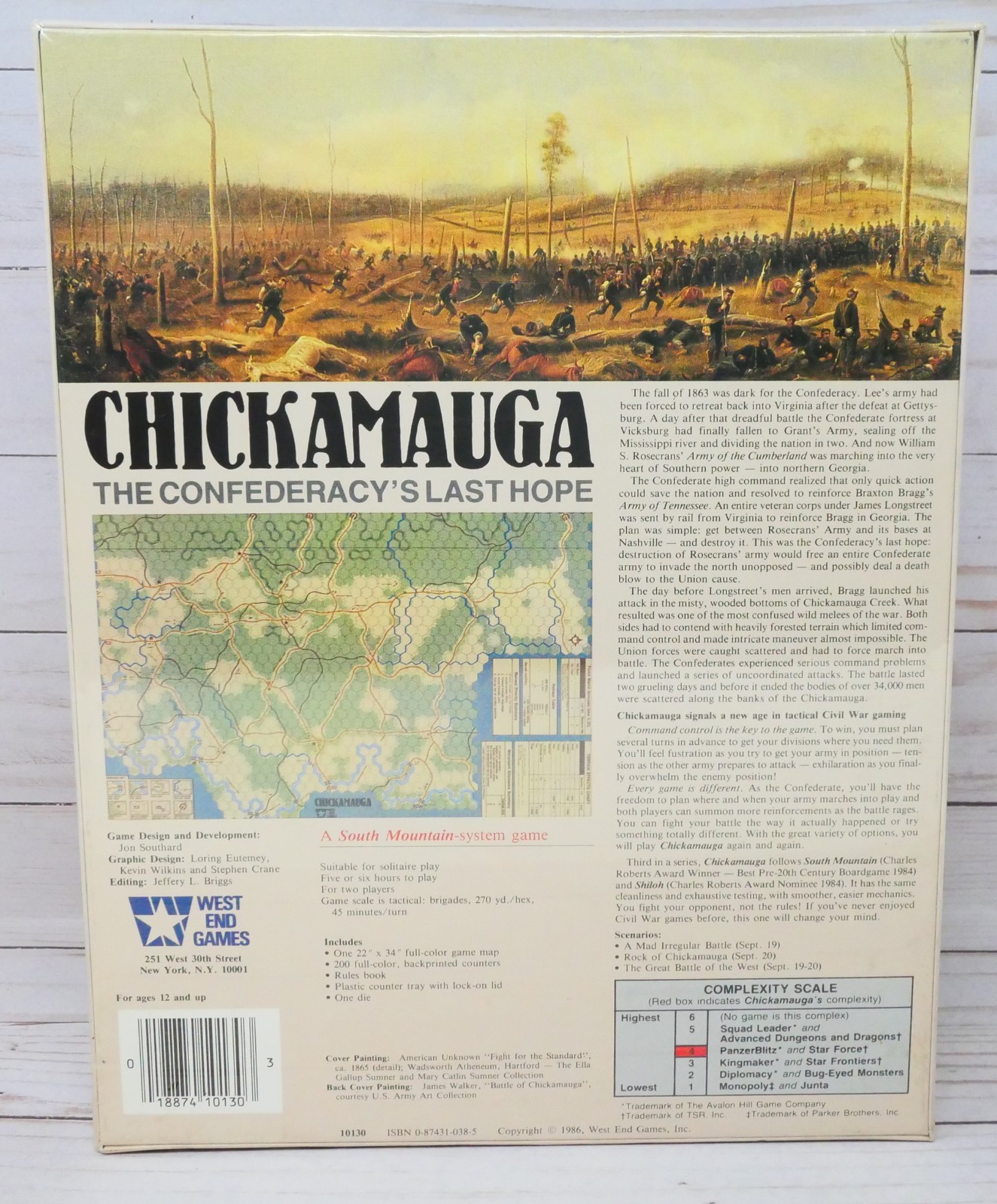 West End Games, Chickamauga: The Confederacy’s Last Hope, Sealed