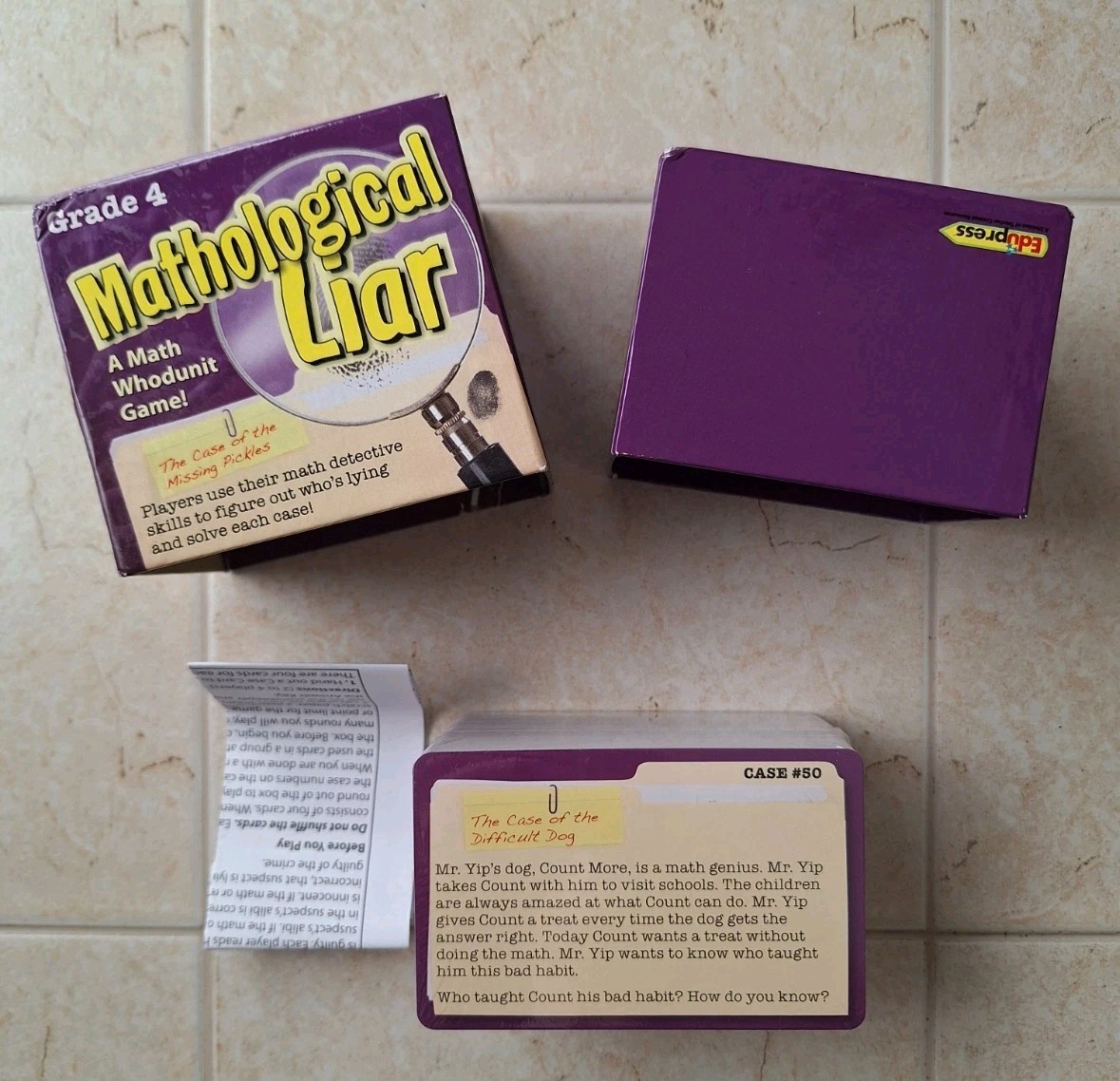 Mathological Liar A Math Whodunit Game Grade 4 Problem Solving Educational Cards