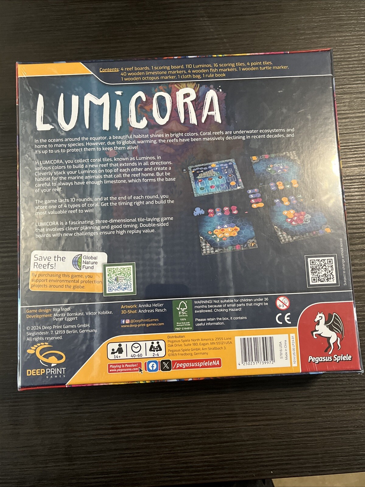 Lumicora Board Game New Sealed Pegasus Spiele 2 To 4 Player Euro Boardgame