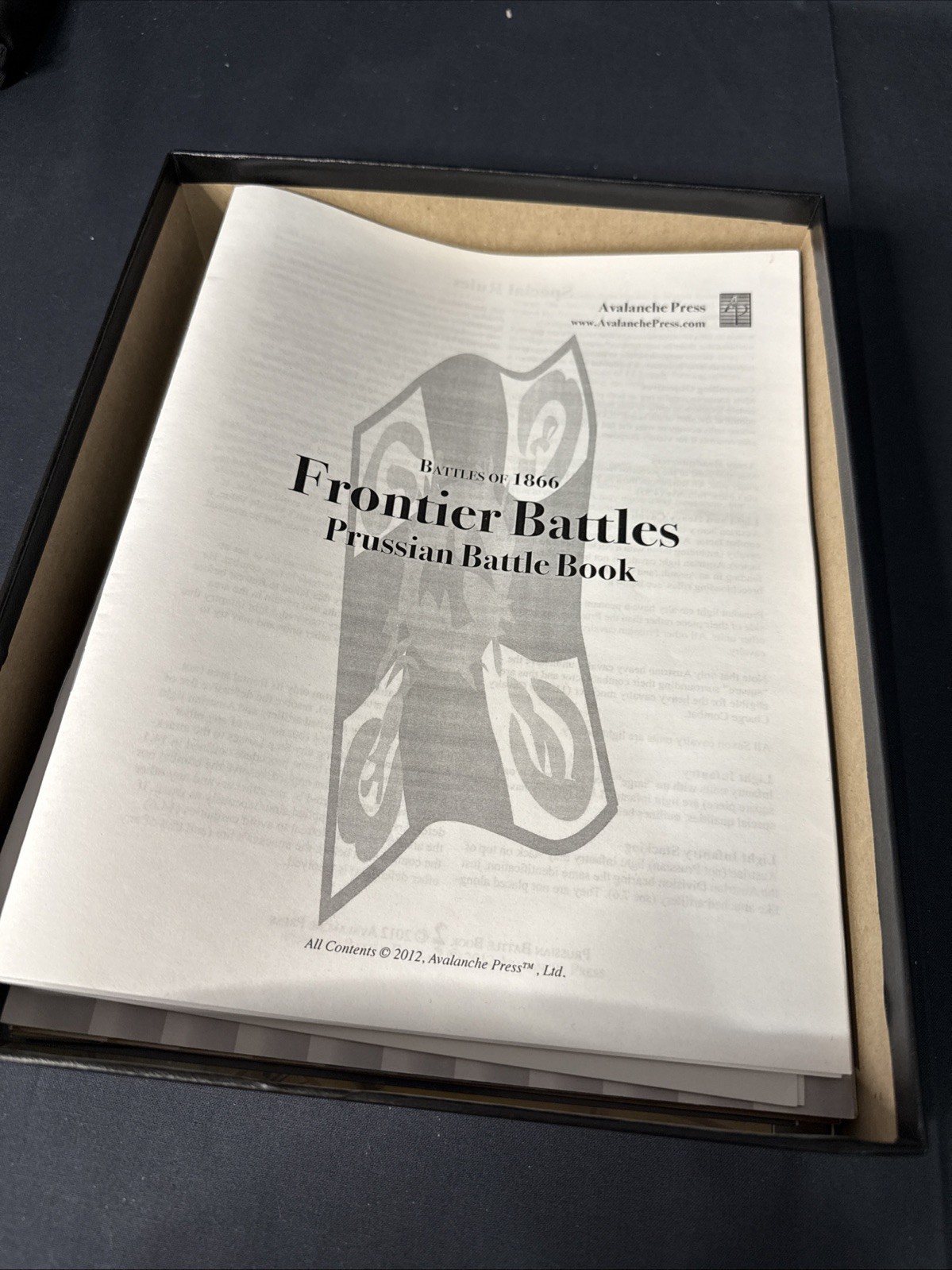 Avalanche Press: War of the Empires: Frontier Battles Battles of 1866 Unpunched