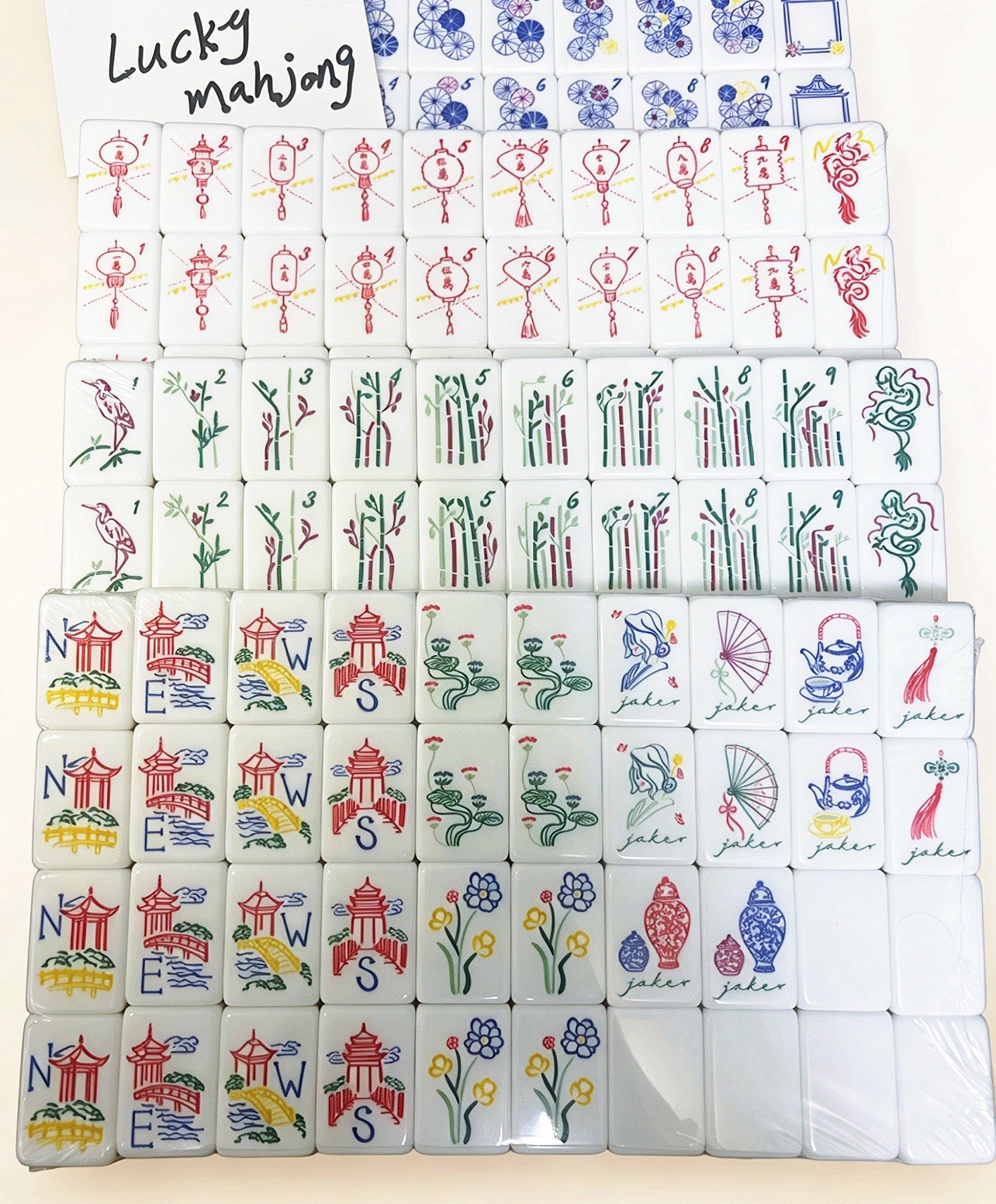 American Mahjong Tiles set ,160 tiles,Emerald green us free