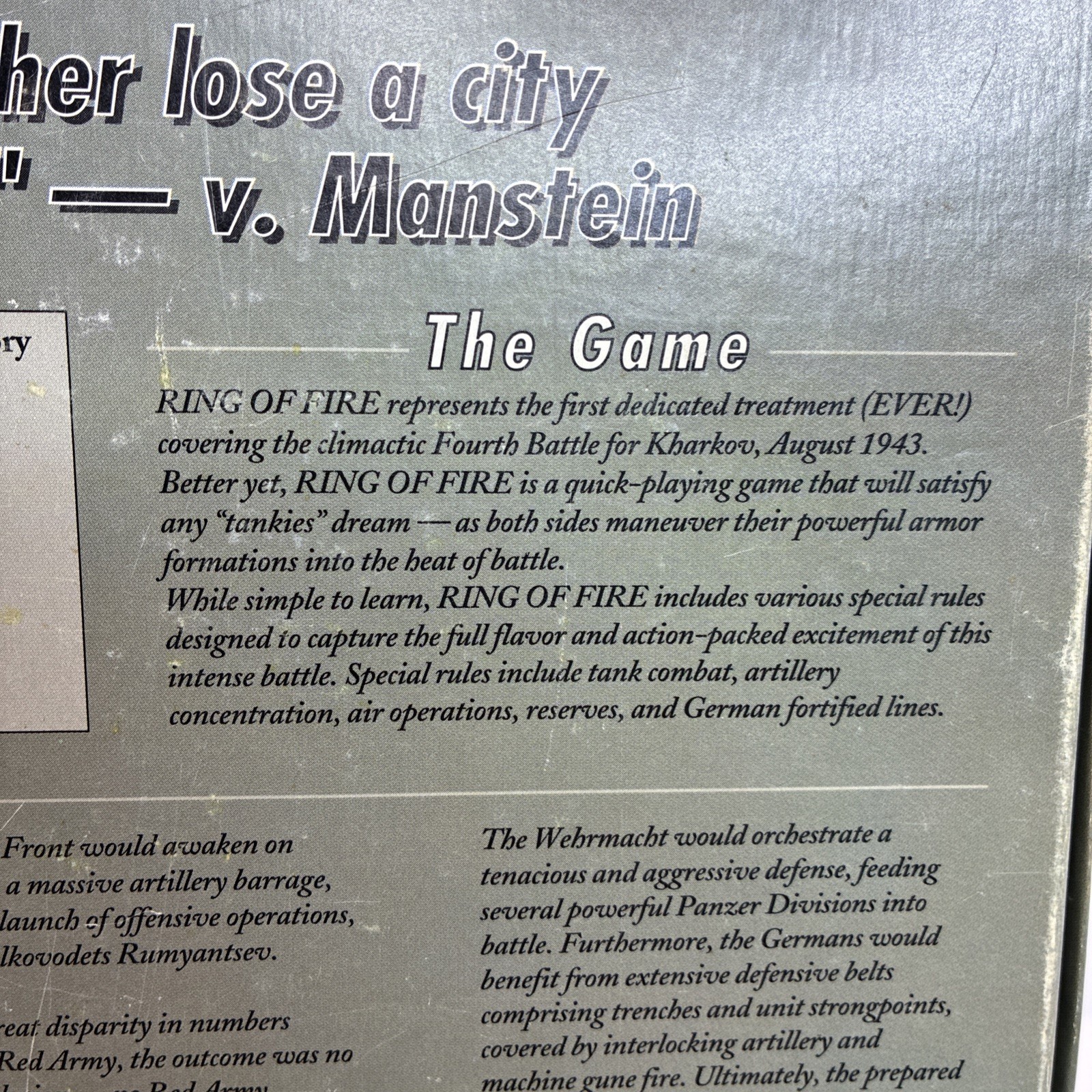 Moments in MiH War Game Ring of Fire – The Fourth Battle for Kharkov, Aug 1943