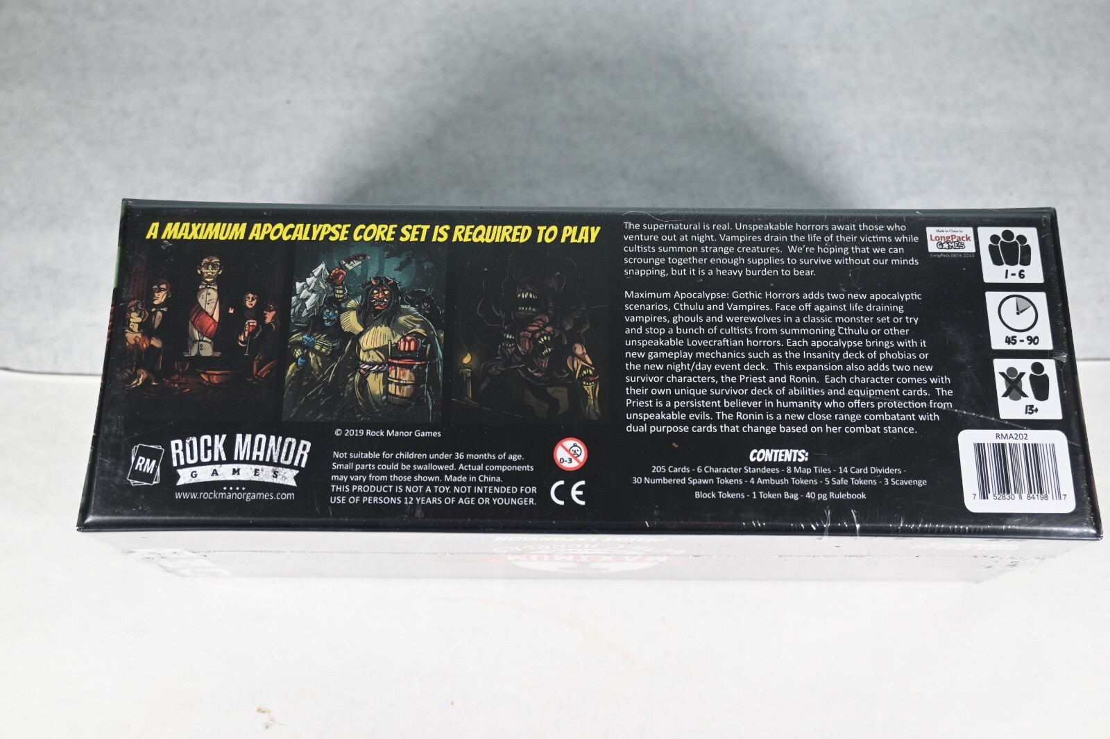 2019 Maximum Apocalypse Gothic Horrors Deluxe Expansion Kickstarter Edition