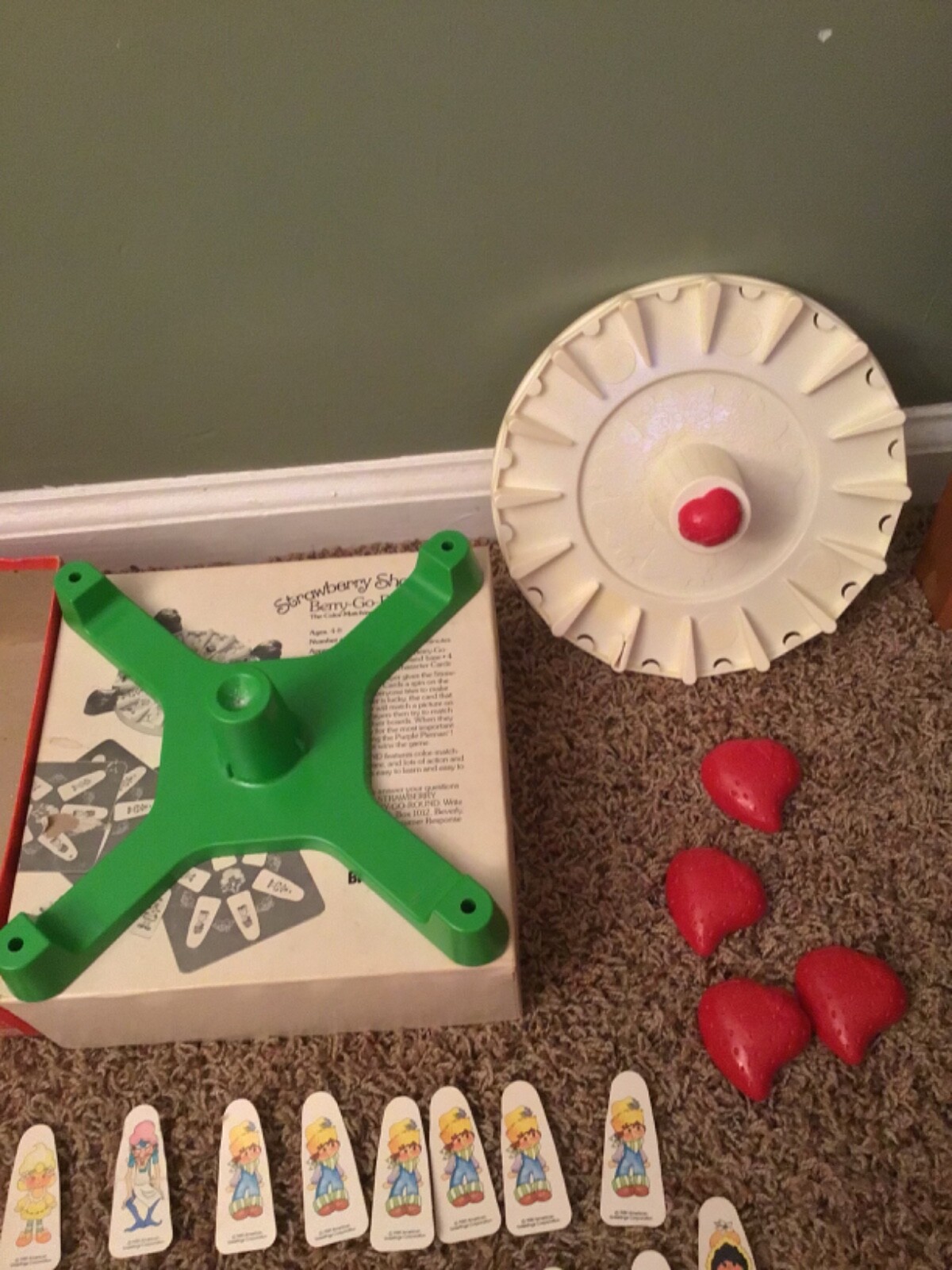 Vintage 1981 Parker Brothers Strawberry Shortcake Board Game Near Complete