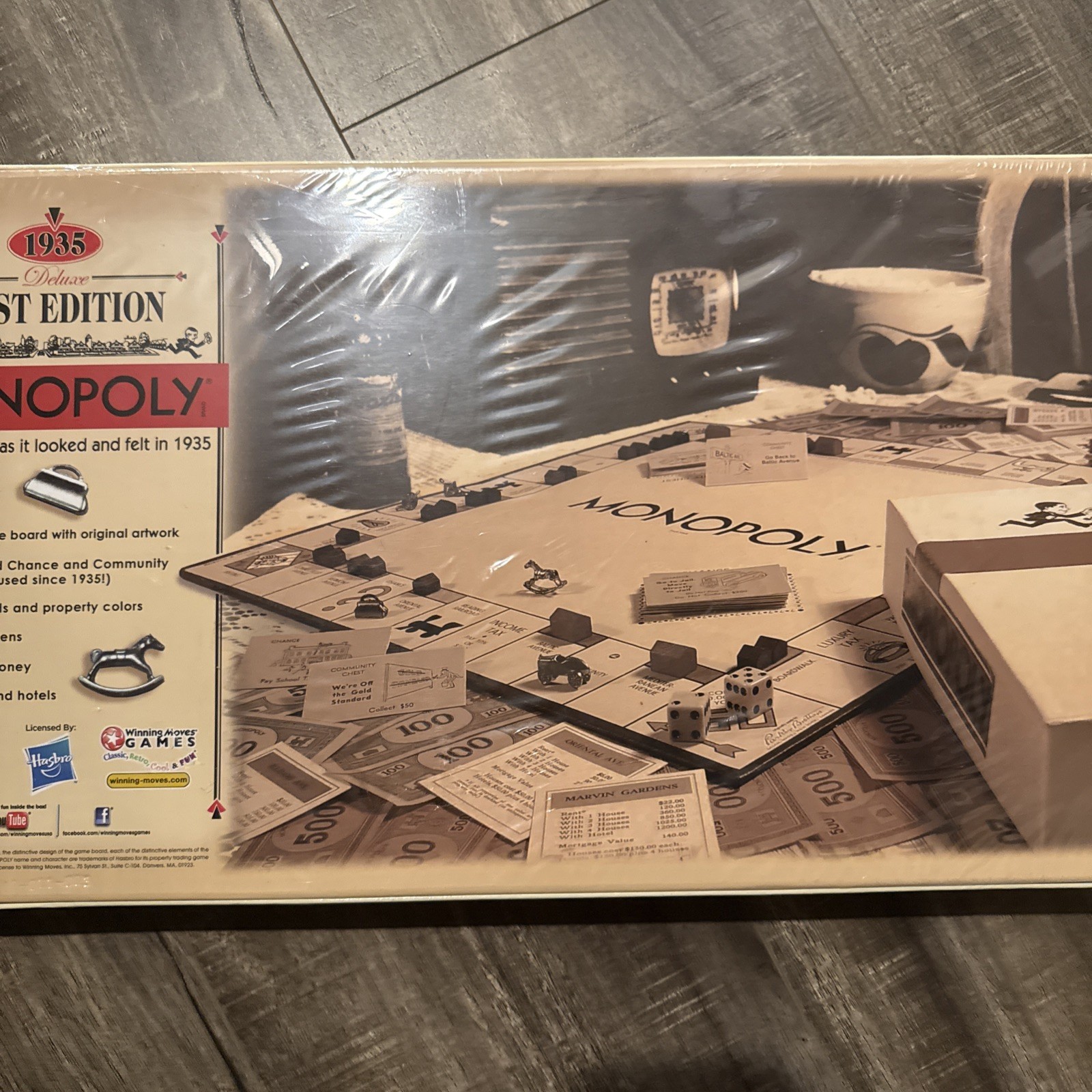 *RARE* Monopoly 1935 Deluxe First Edition Classic Reproduction Board Game Sealed