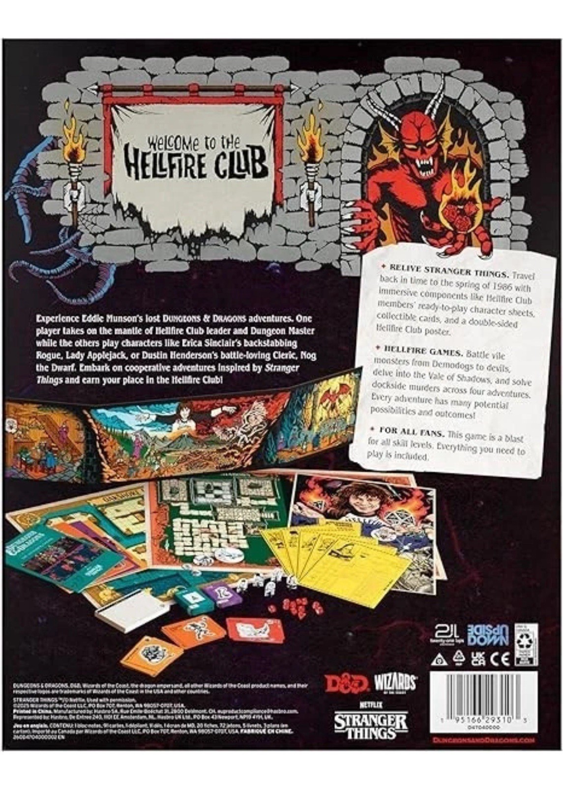Welcome to the Hellfire Club Game Stranger Things D&D Dungeons & Dragons Sealed