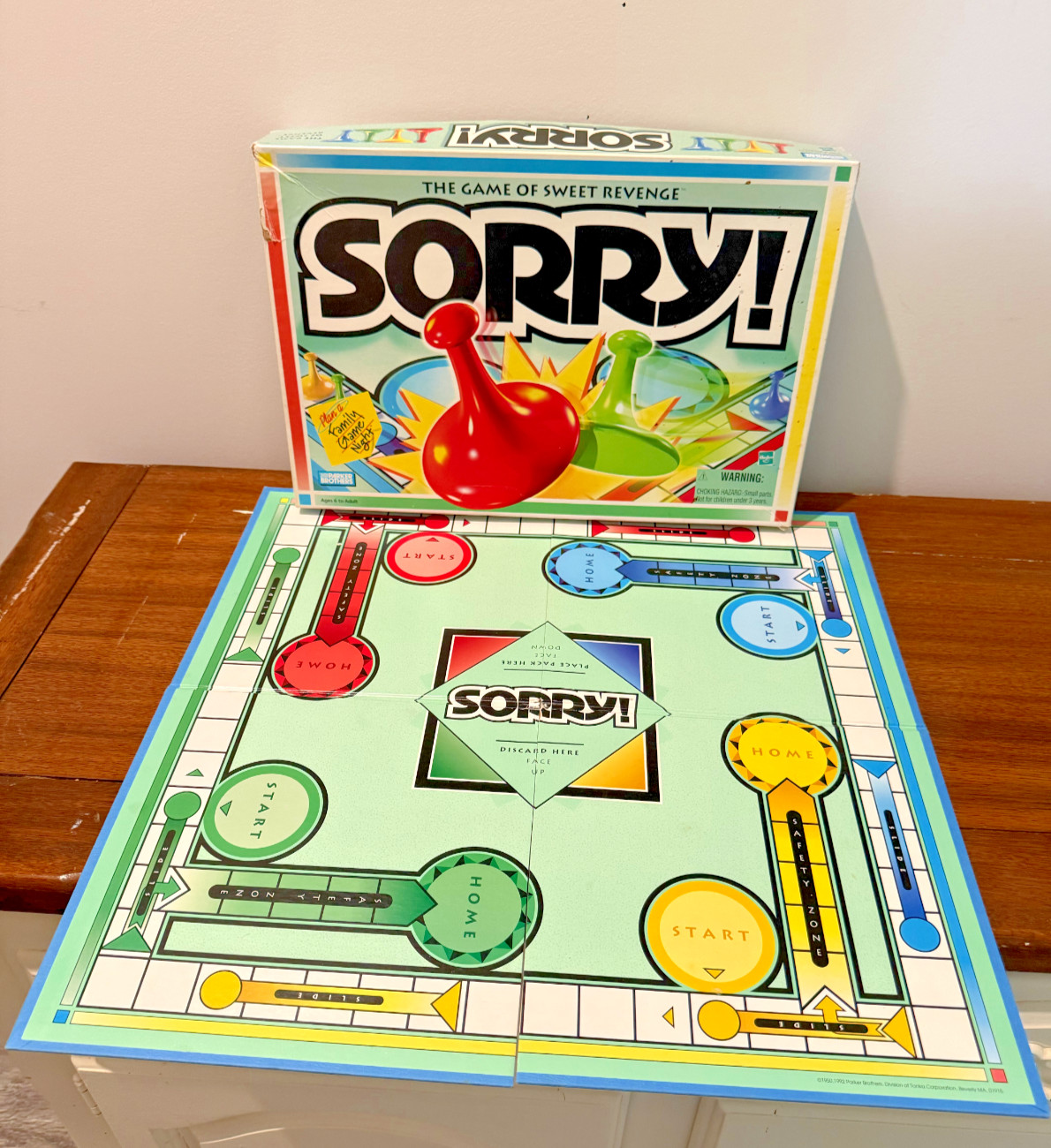 Vintage 1998 Hasbro Parker Brothers SORRY! Board Game 100% Complete Family Game