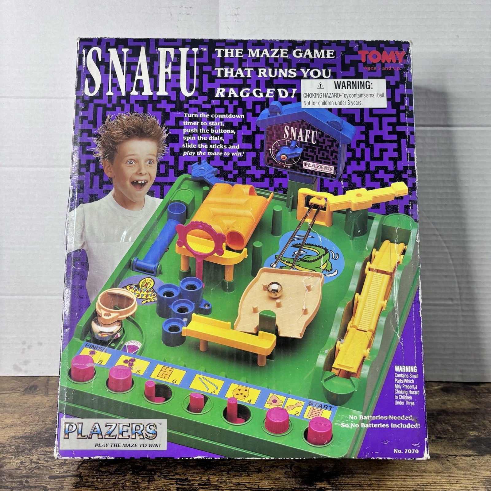 VINTAGE Snafu COMPLETE Tomy Screwball Scramble Run Yourself Ragged Marble Maze