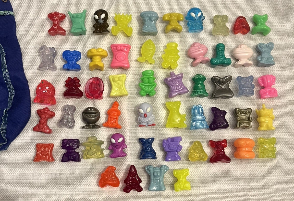 Crazy Bones Lot Of 54 Figures Vintage