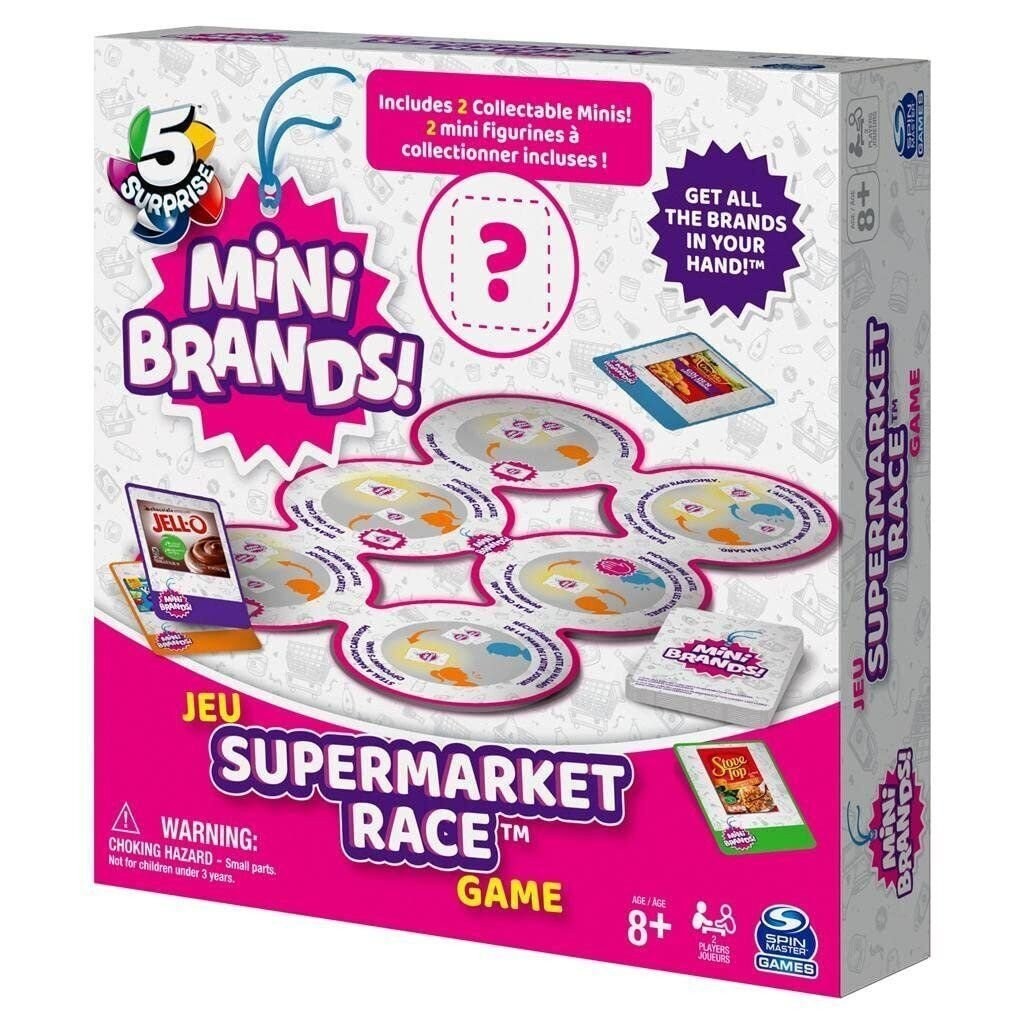 Spin Master 6063724 Surprise Mini Brands Supermarket Race Board Game 5-Piece…