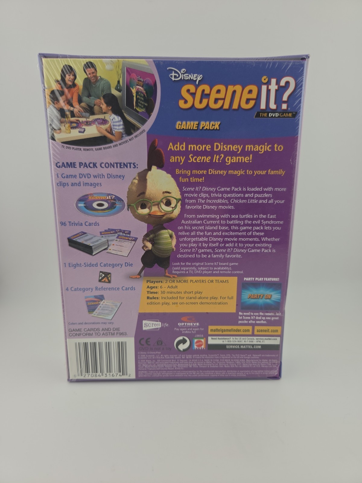 Scene It? The DVD Disney Super Game Pack – NEW SEALED Add On