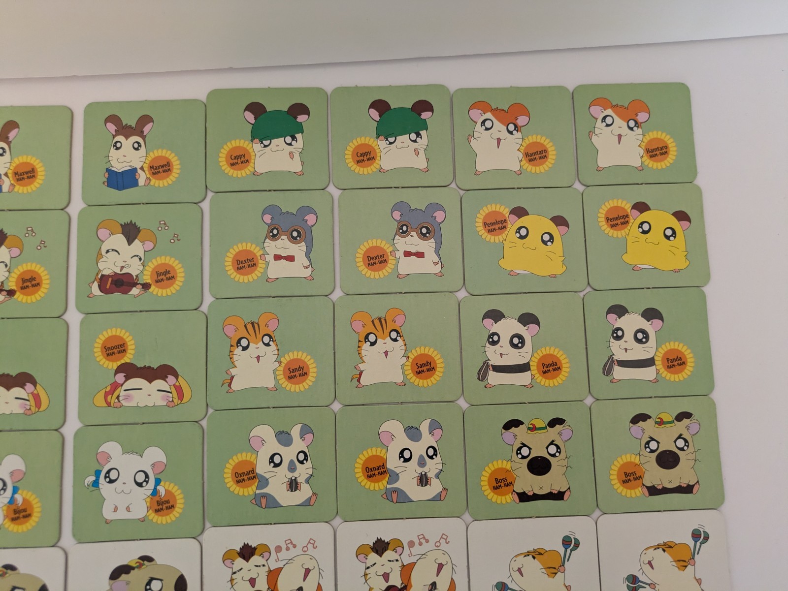 Hamtaro Memory Game COMPLETE Milton Bradley MB Hasbro 72 Cards 2002 Anime