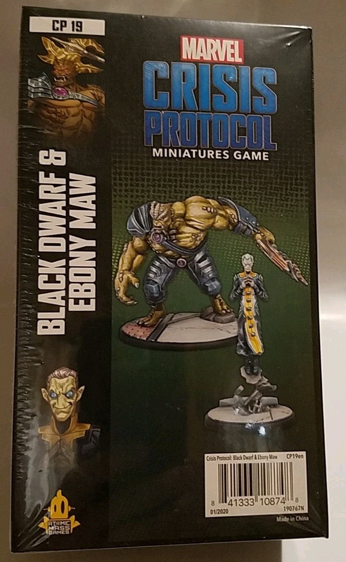 Marvel: Crisis Protocol – Black Dwarf and Ebony Maw Character Pack New