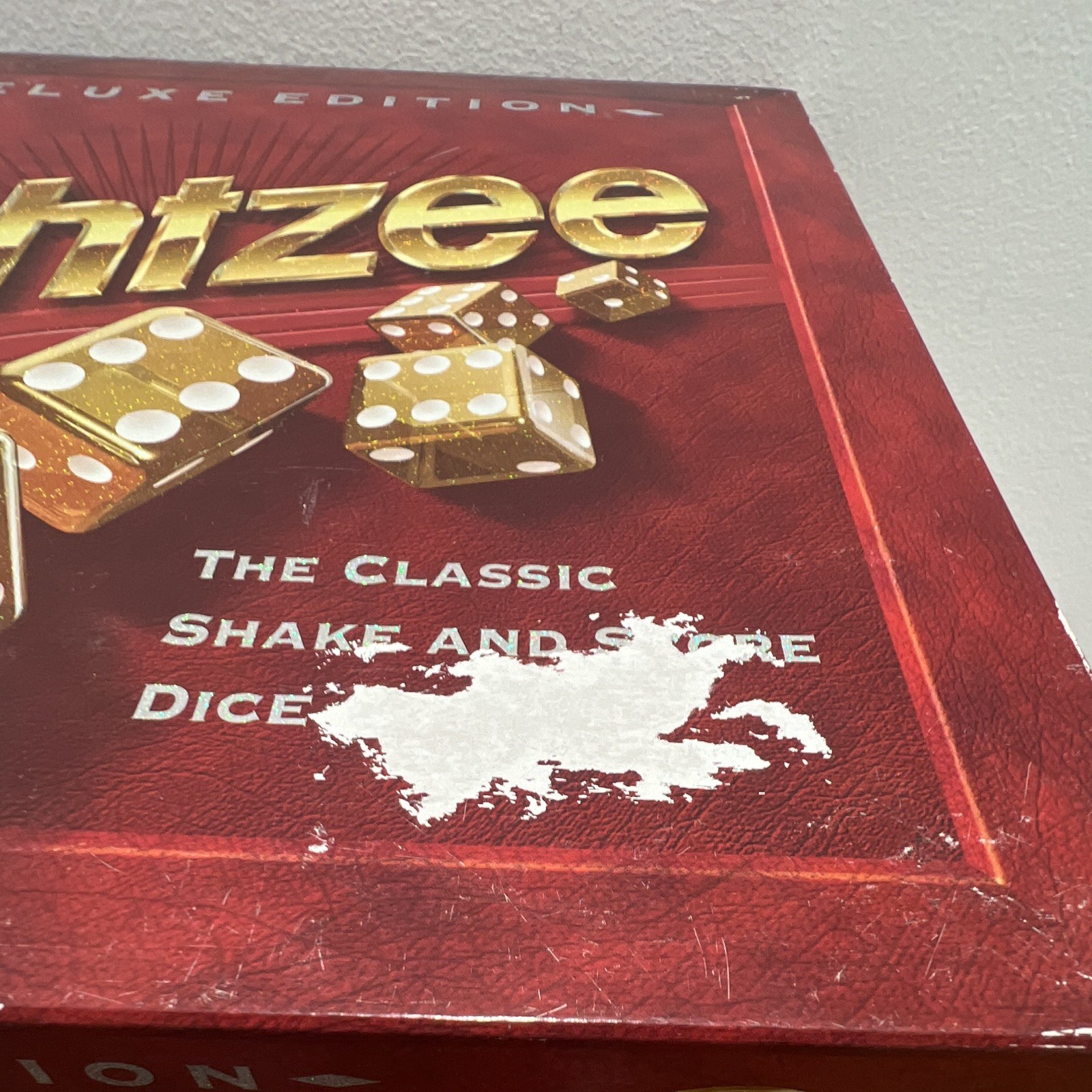 Milton Bradley Yahtzee Deluxe Edition Dice Game Set Tray Felt Insert Dice 1997