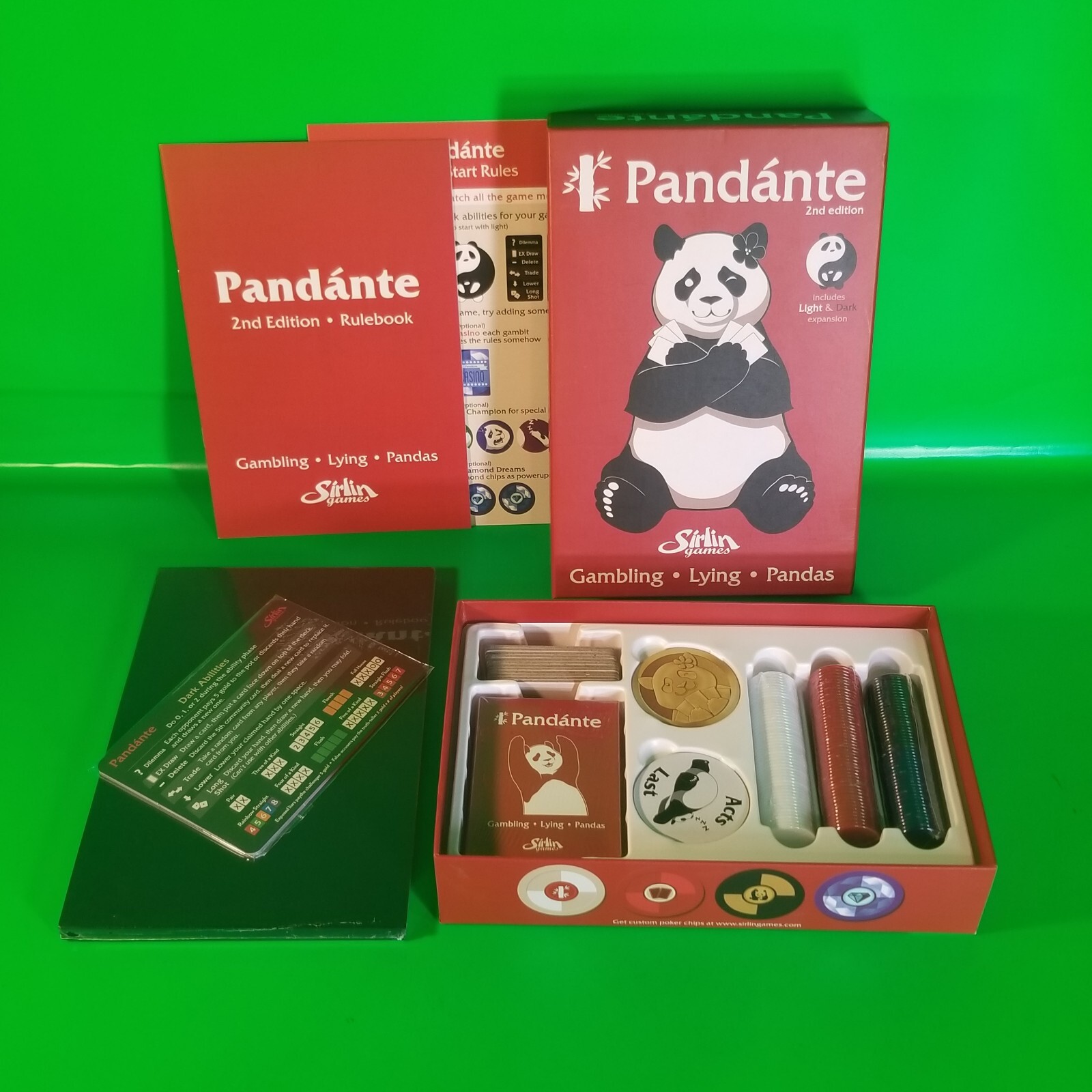 Pandánte 2nd Edition w/ Light & Dark Expansion New Open Box Sirlin Games (2015)