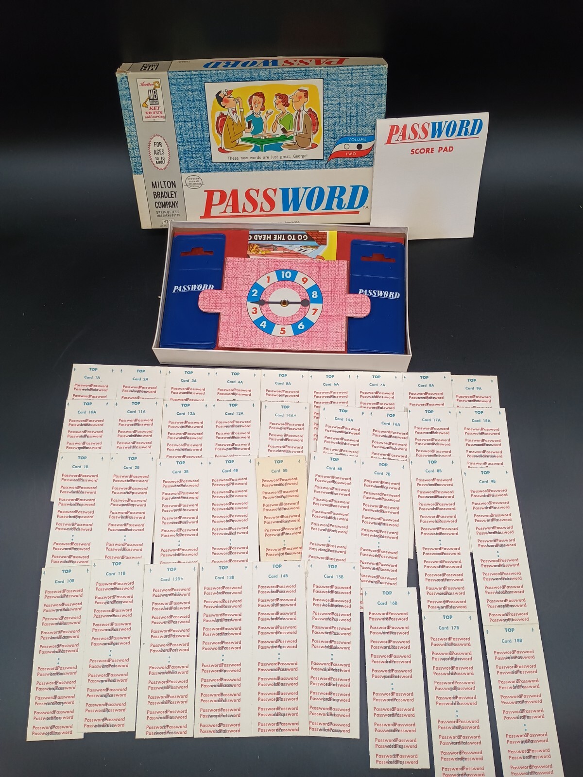 Password Game 4260 by Milton Bradley 4 Volumes 1, 2, 3 & 5 VINTAGE 1960s